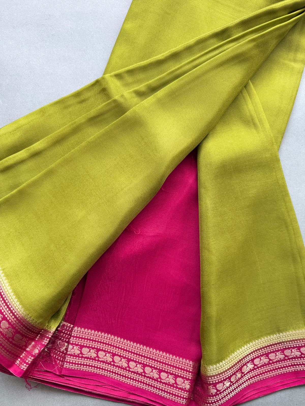 Green Semi Mysore Silk Saree 110