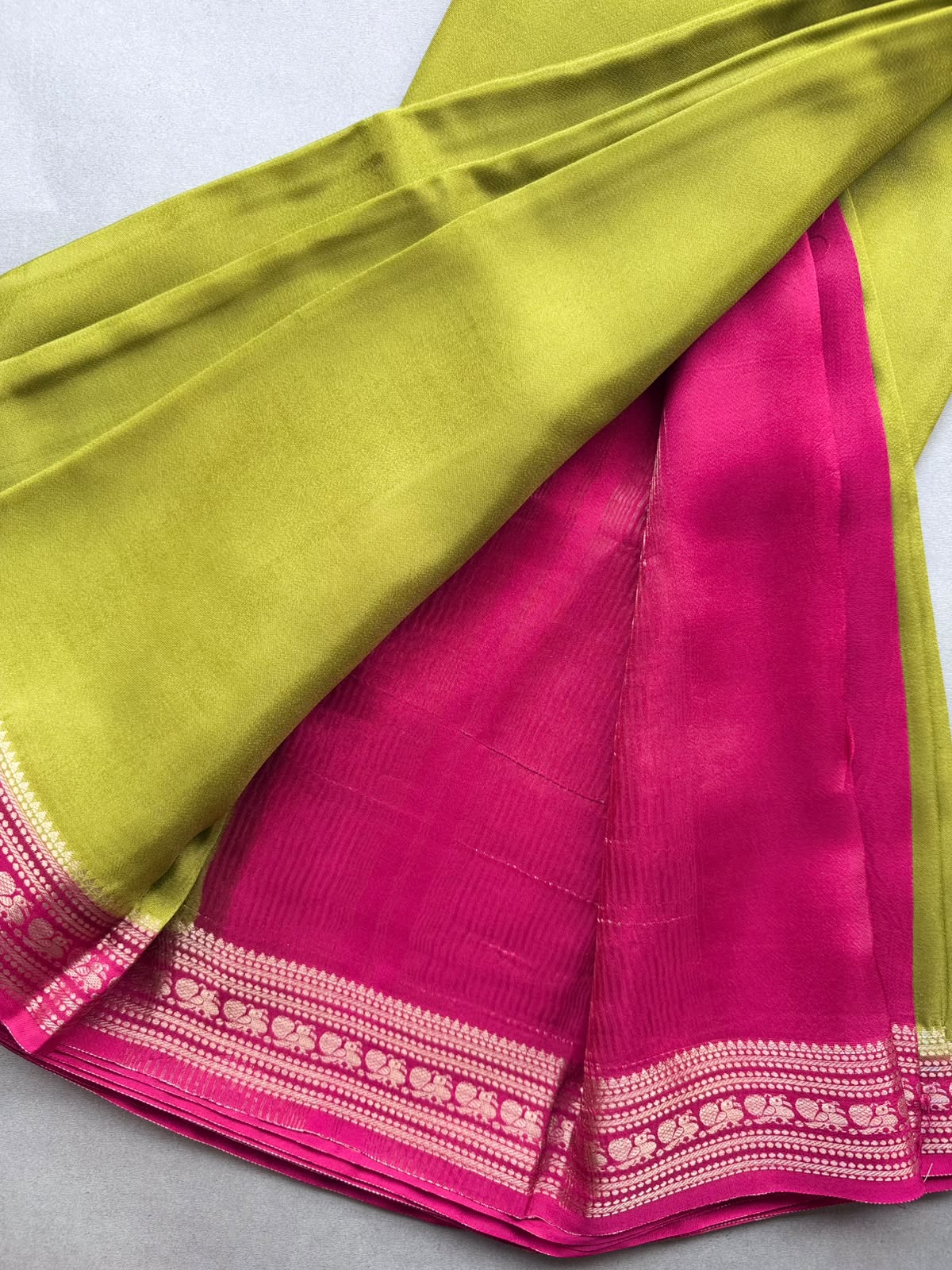 Green Semi Mysore Silk Saree 110