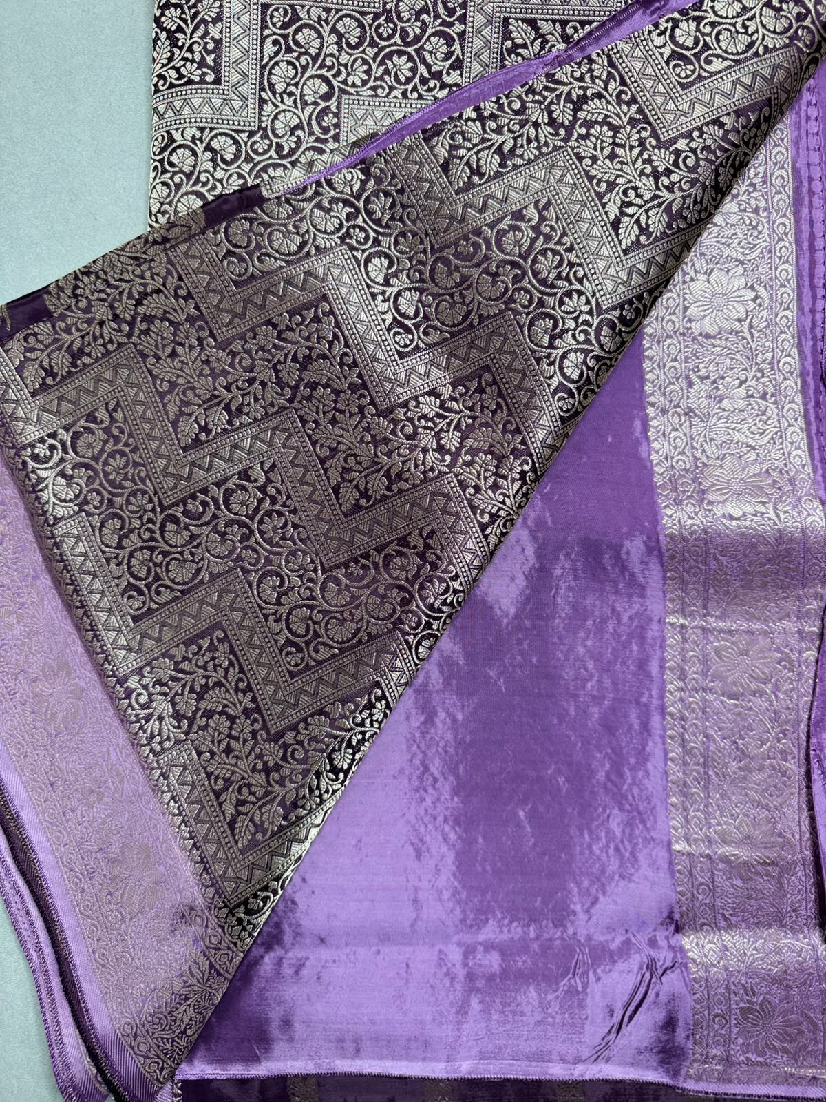 Wine Semi Crepe Saree 110