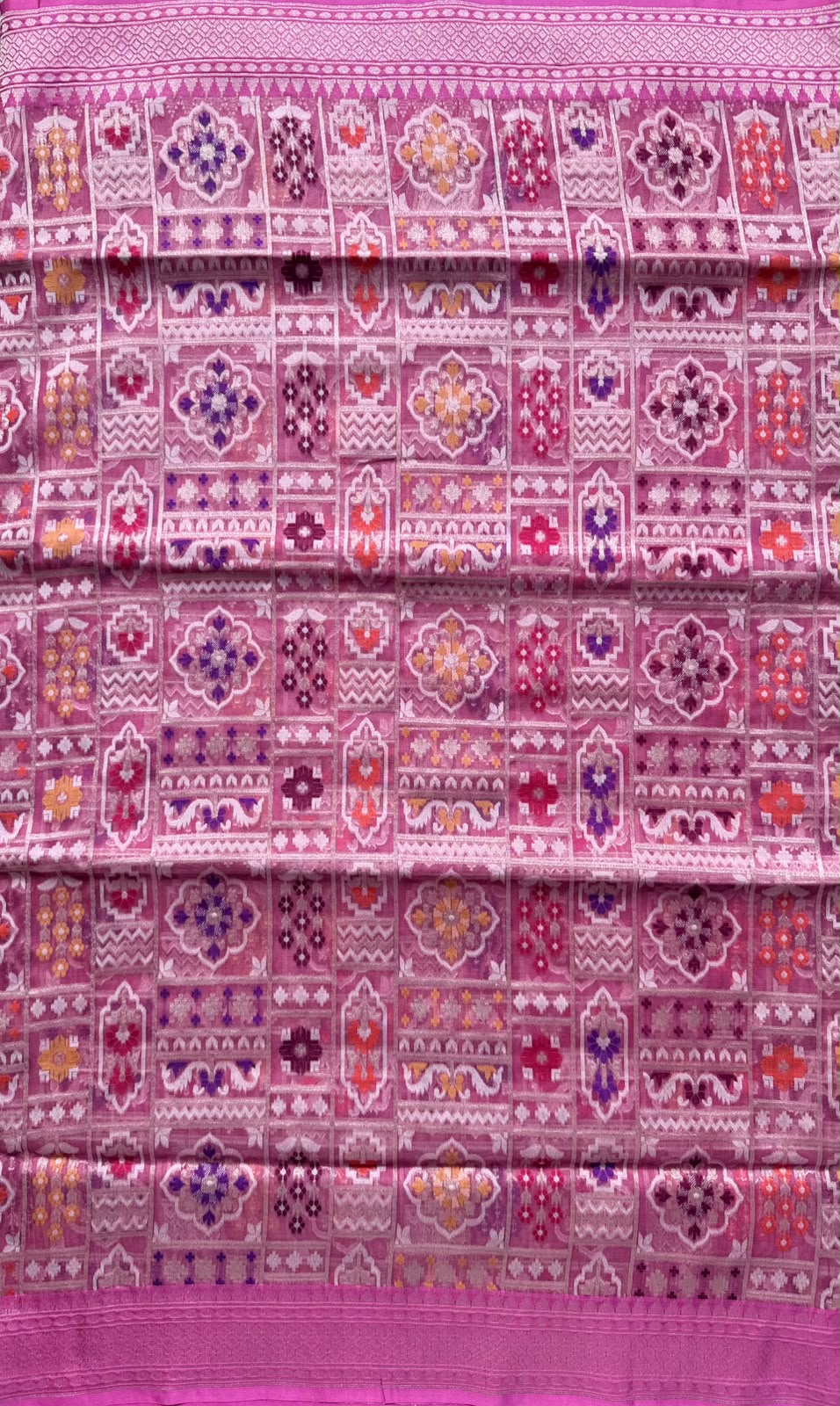 Pink Pure Jamdani Saree (Swara)