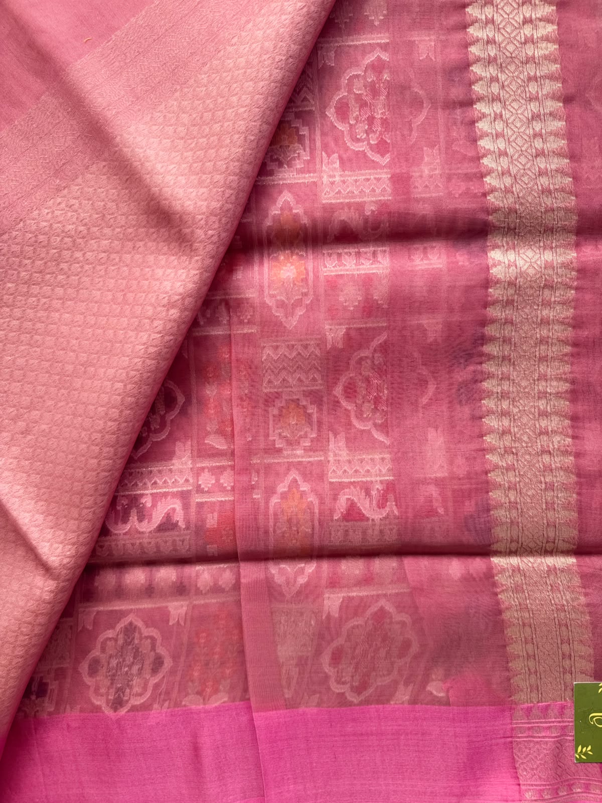 Pink Pure Jamdani Saree (Swara)