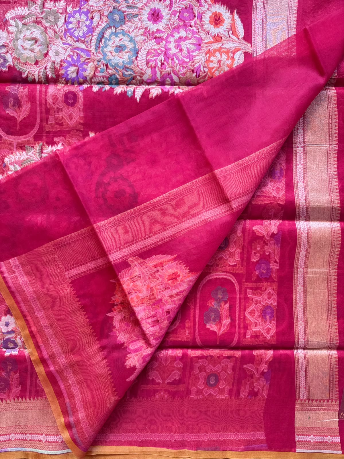 Red Pure Jamdani Saree (Swara)