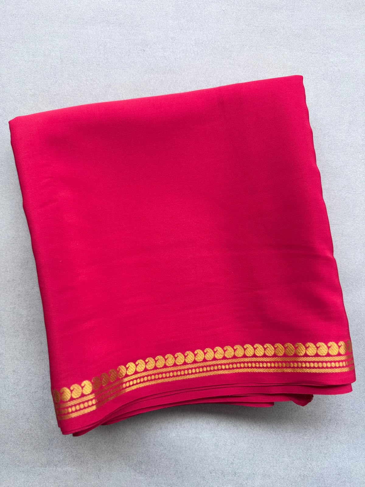 Red Pure Zari Mysore Silk CSG Saree 110