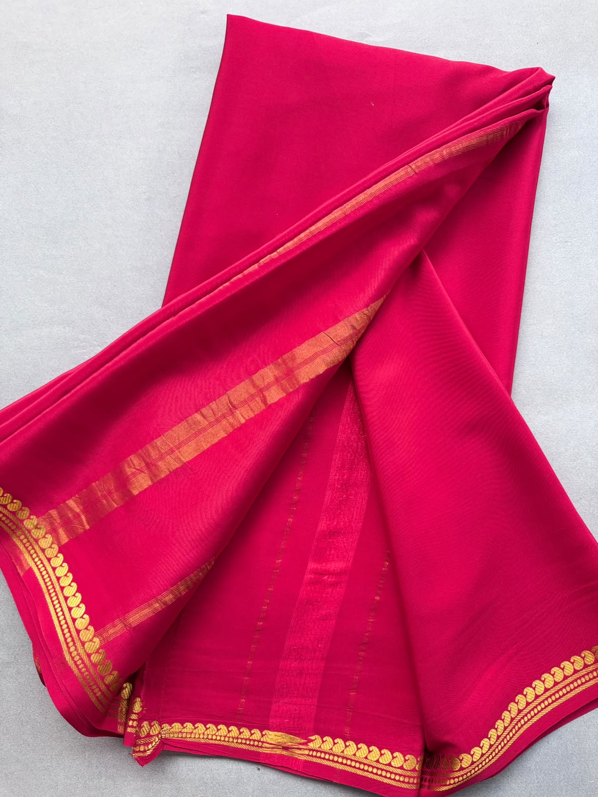 Red Pure Zari Mysore Silk CSG Saree 110