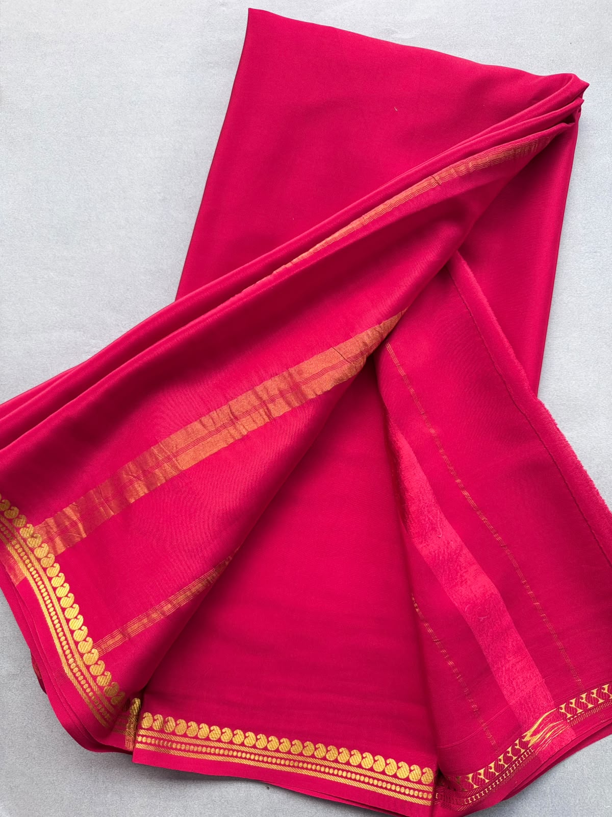 Red Pure Zari Mysore Silk CSG Saree 110