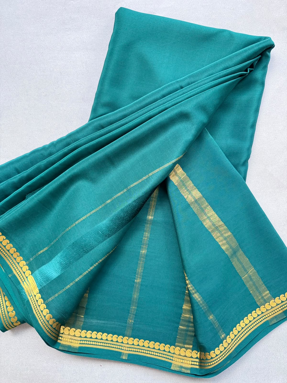 Bottle Green Pure Zari Mysore Silk CSG Saree 110