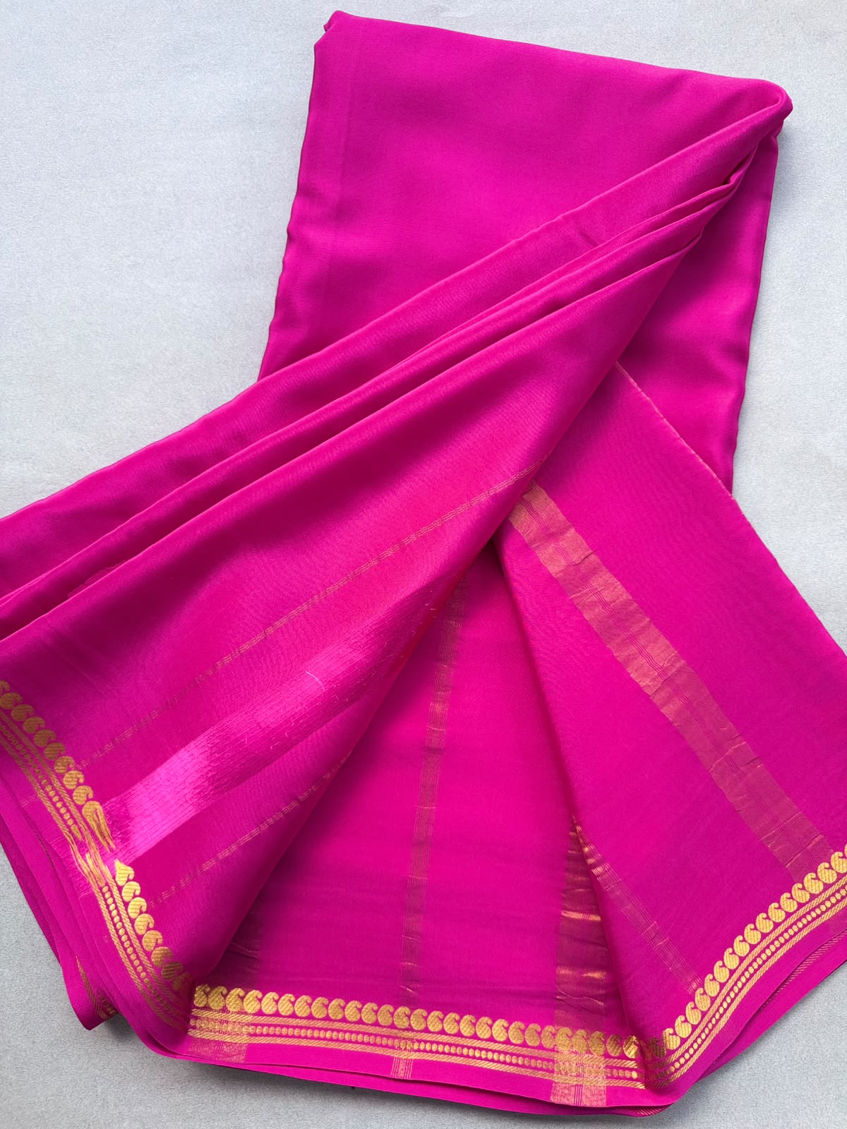 Pink Pure Zari Mysore Silk CSG Saree 110