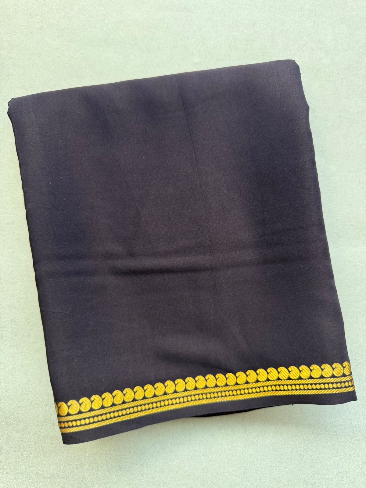 Black Pure Zari Mysore Silk CSG Saree 110