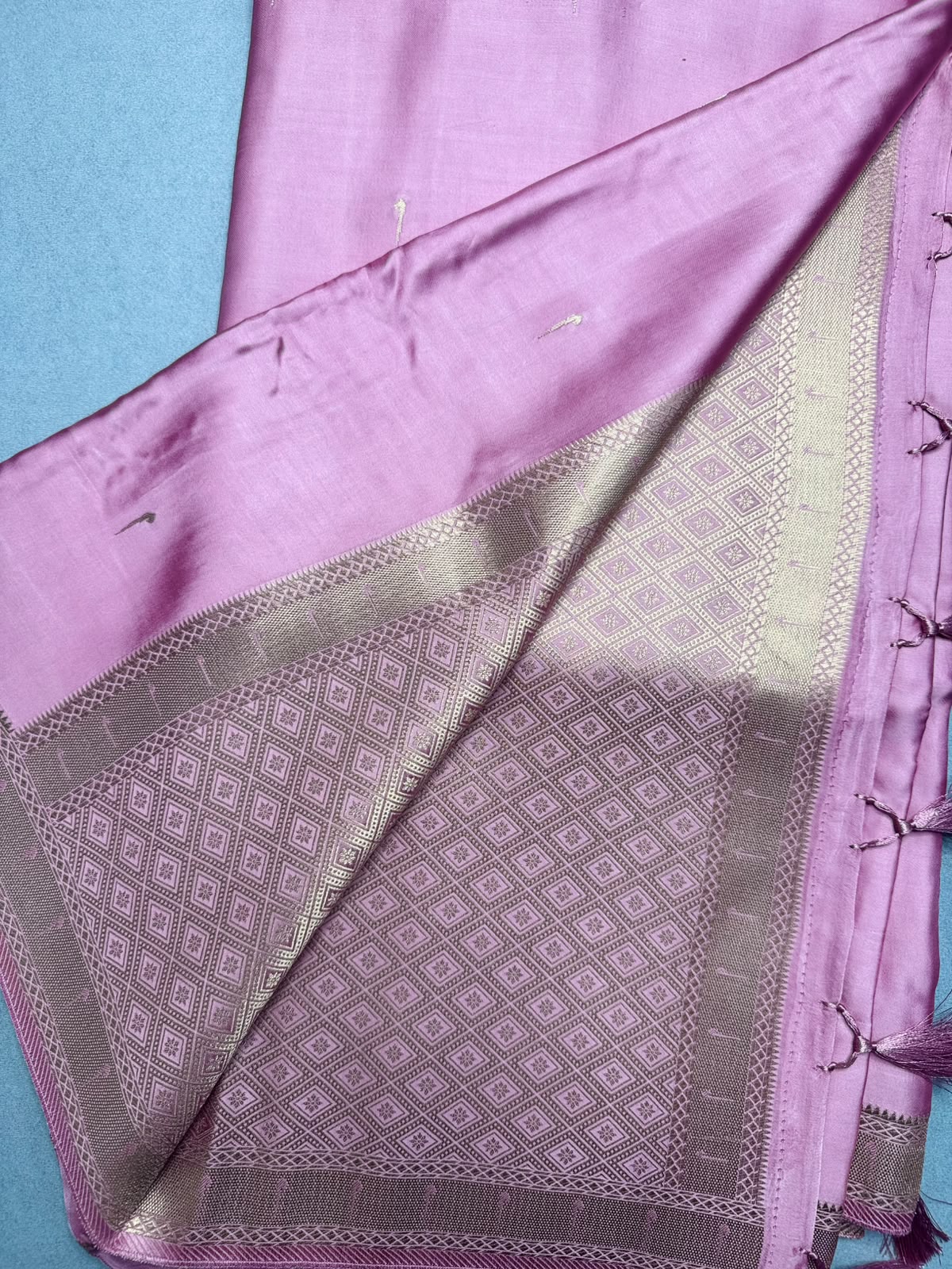 Peach Satin Paithani Saree 110