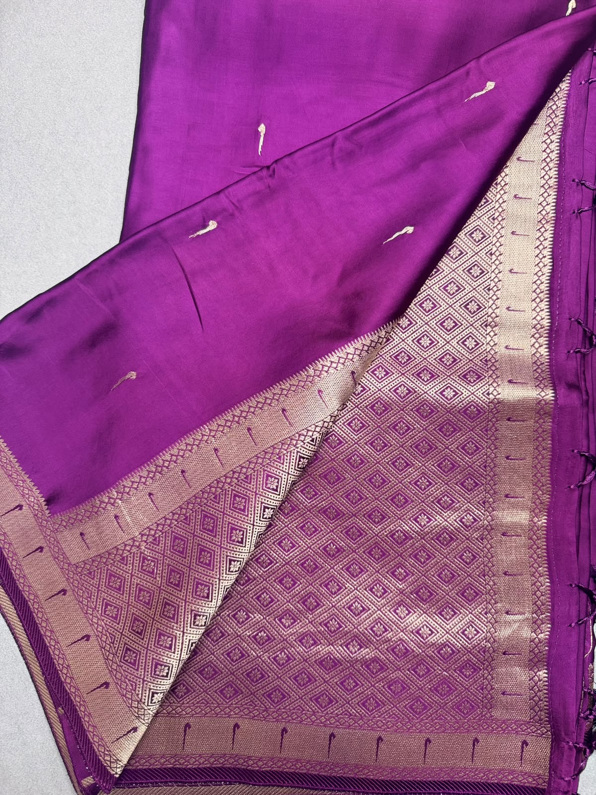 Wine Satin Paithani Saree 110