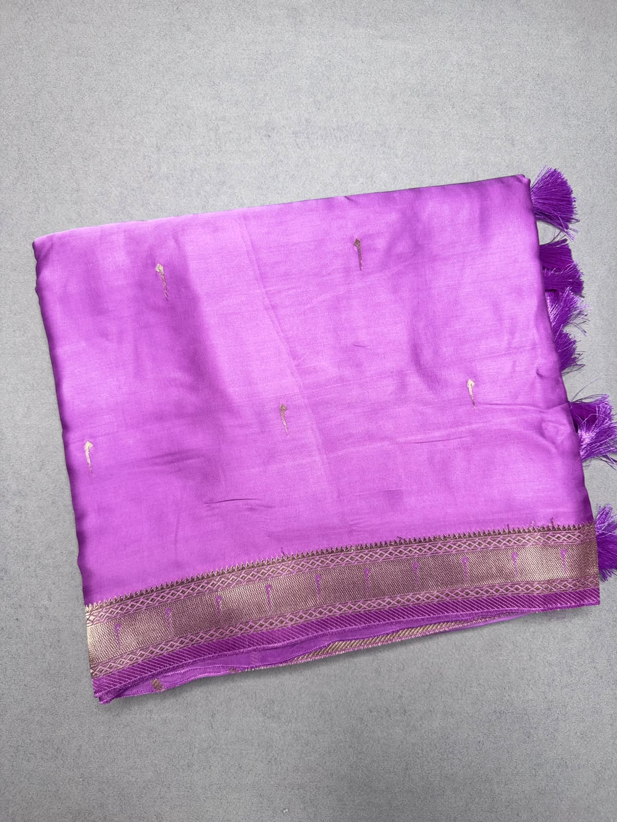 Mauve Satin Paithani Saree 110