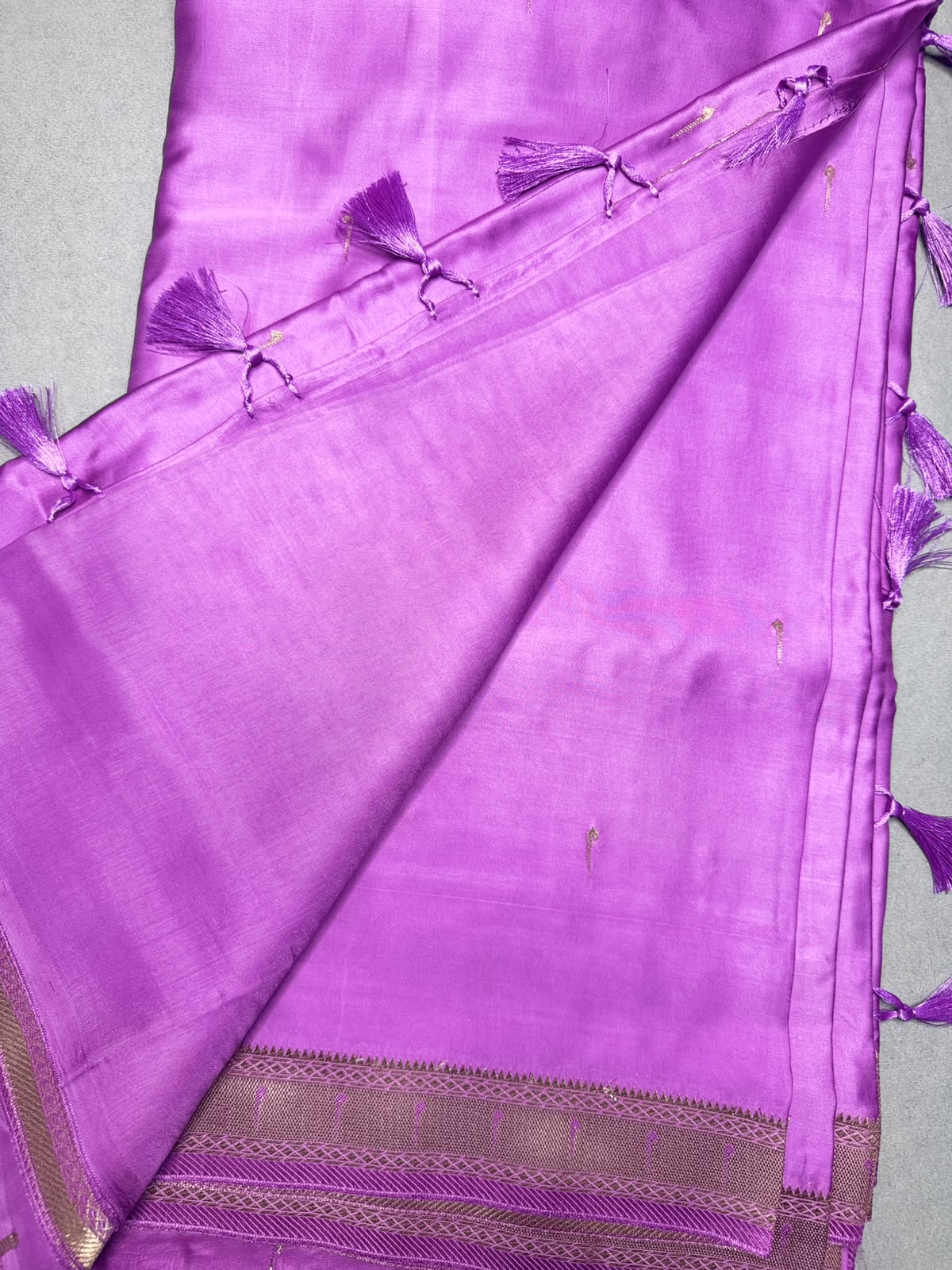 Mauve Satin Paithani Saree 110
