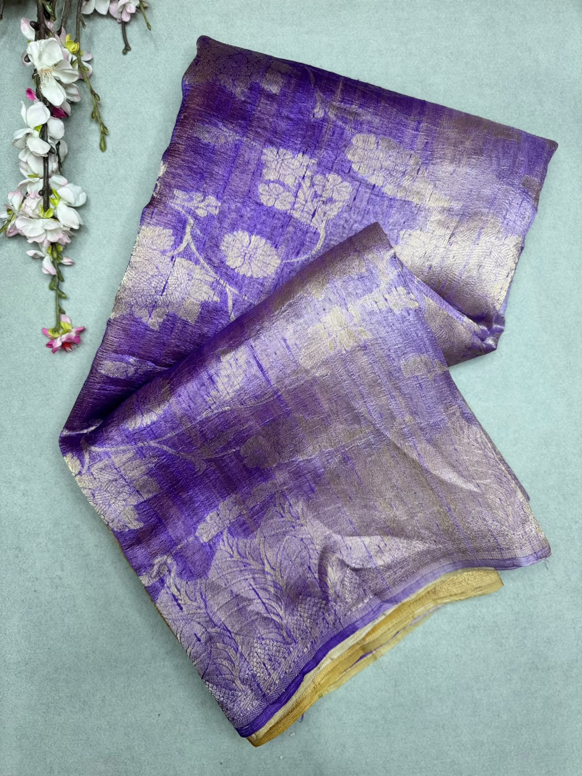 Purple Pure Matka Tussar Saree (Swara)