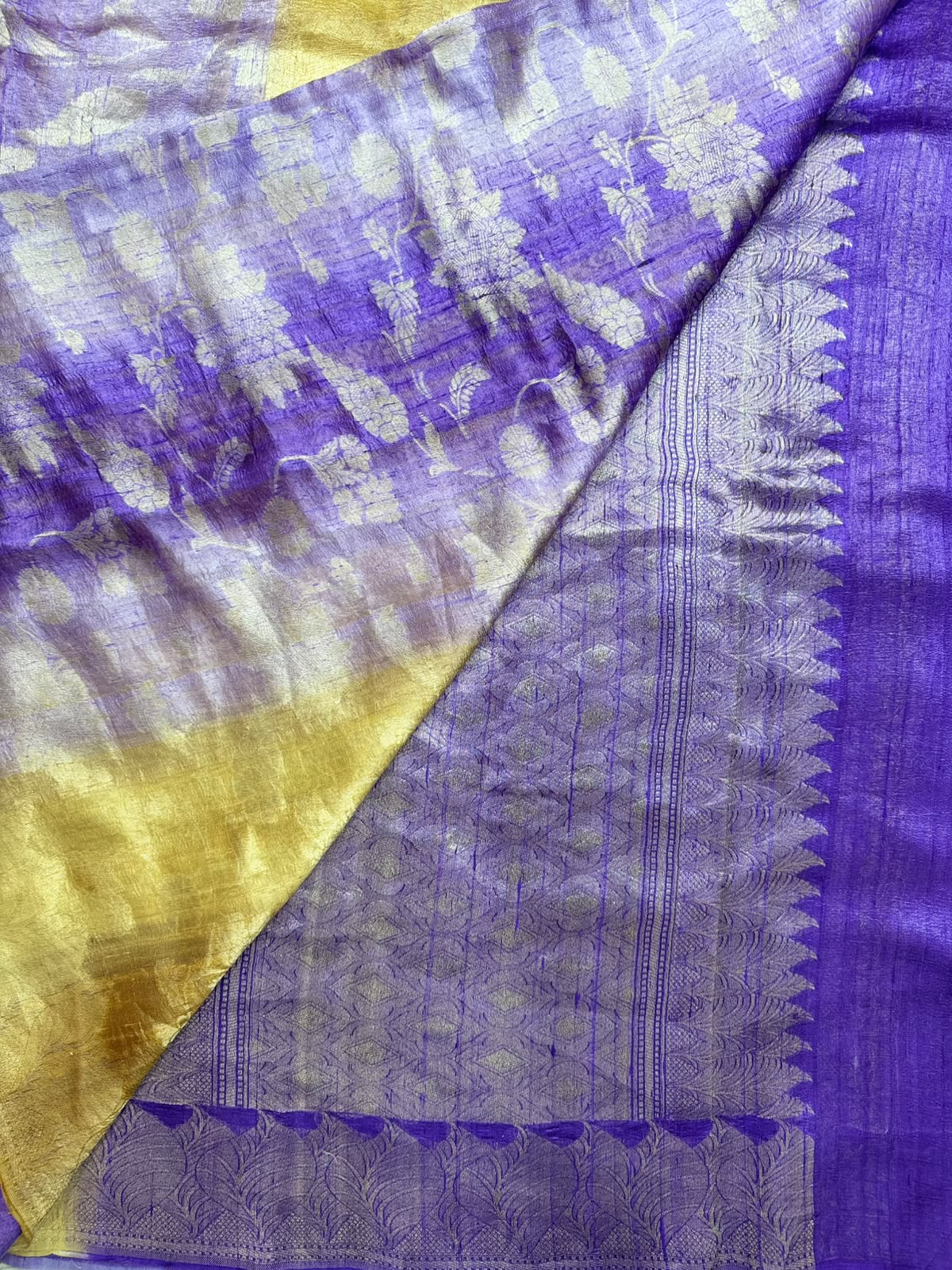 Purple Pure Matka Tussar Saree (Swara)