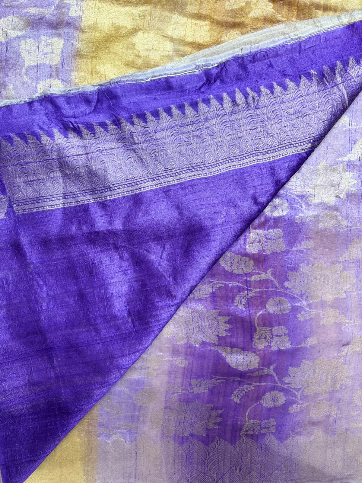 Purple Pure Matka Tussar Saree (Swara)