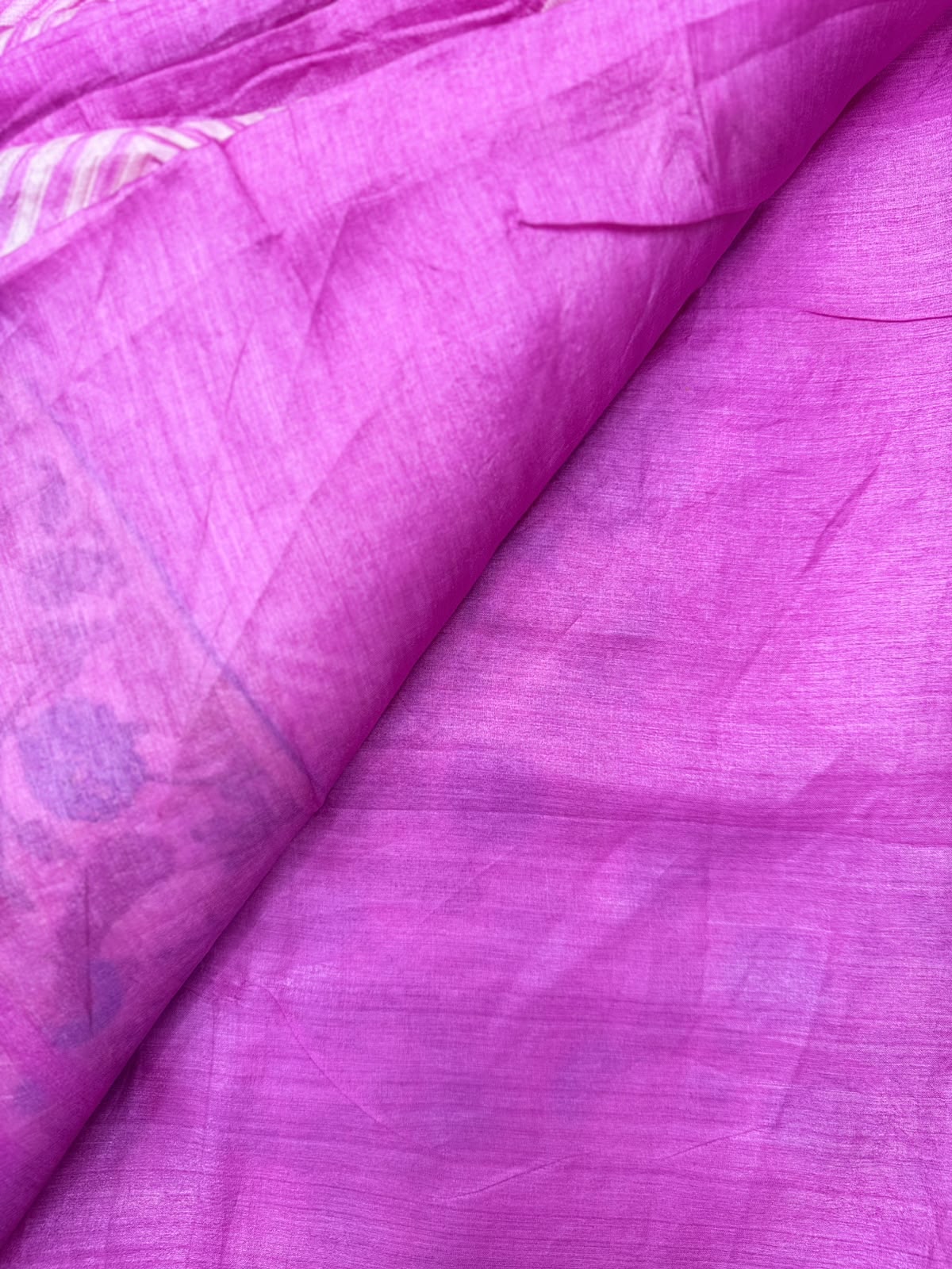 Pink Shibori Print Pure Tussar Saree (Swara)