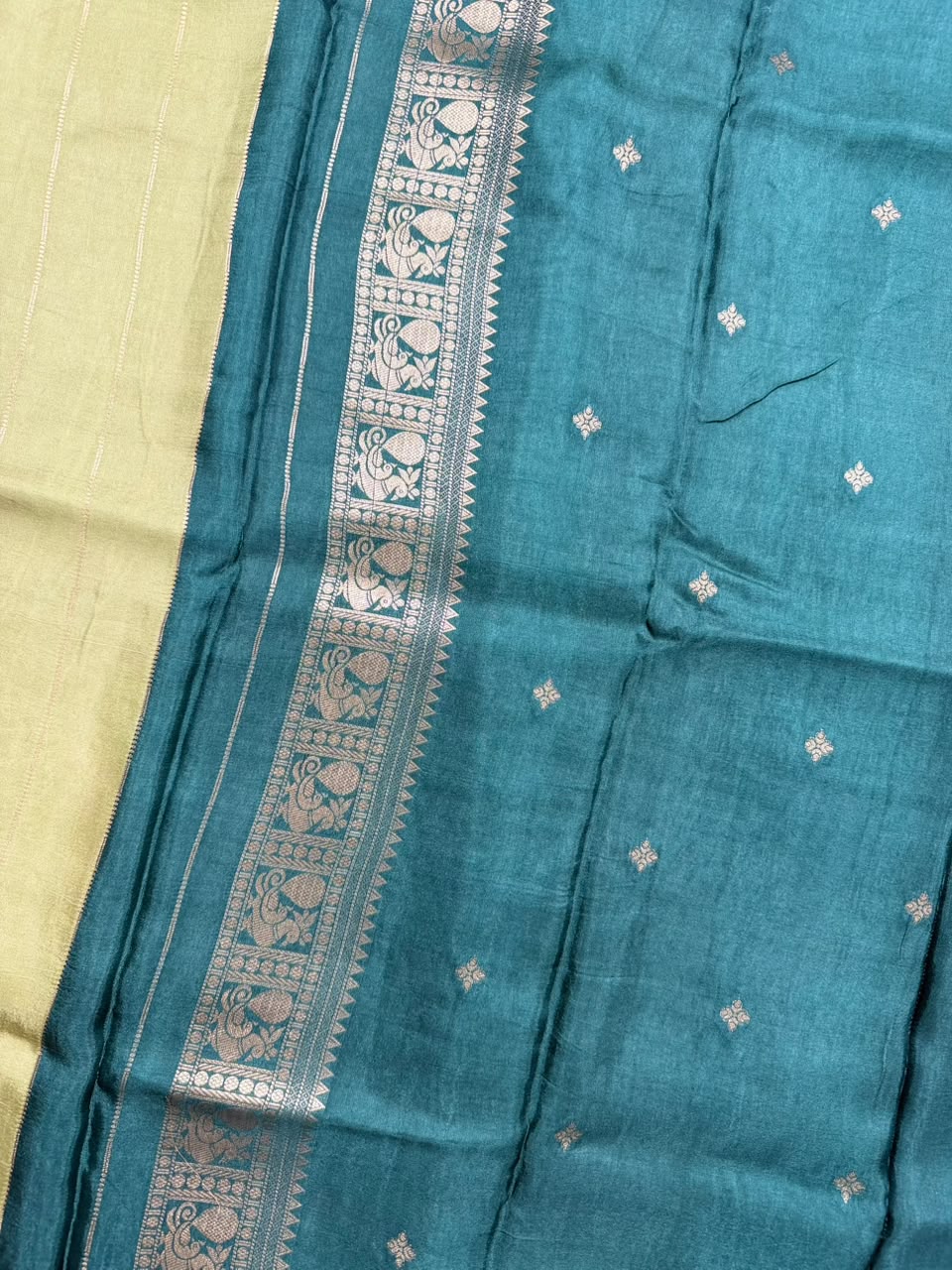 Pista Green Dola Silk Saree 110