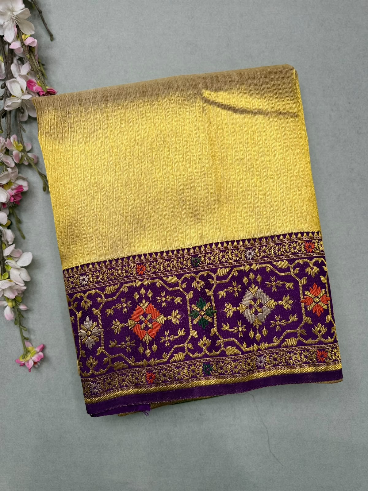 Gold Pure Kanchi 4G Saree (Swara)