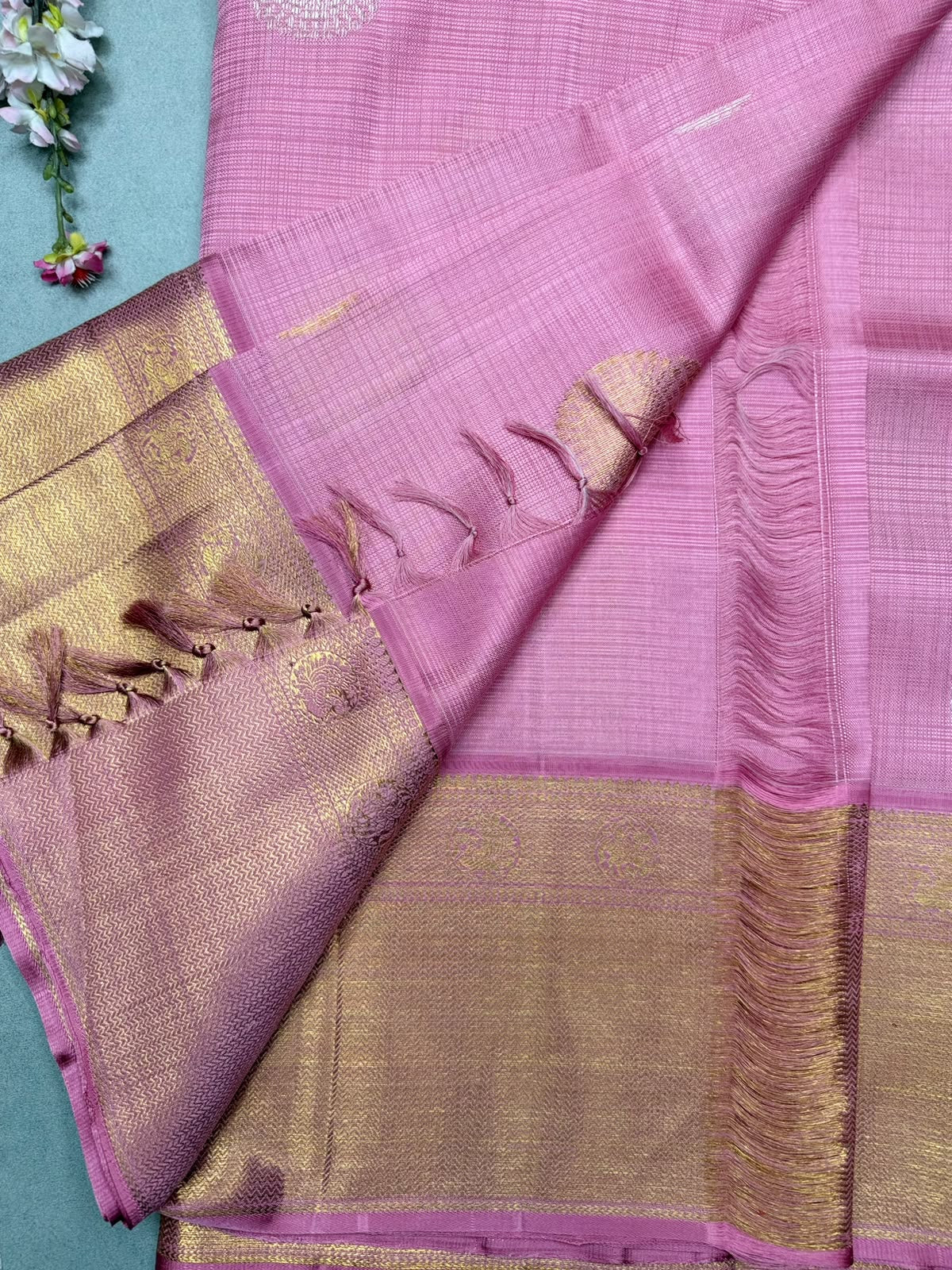 Pink Pure Kota Kanchi Saree (Swara)