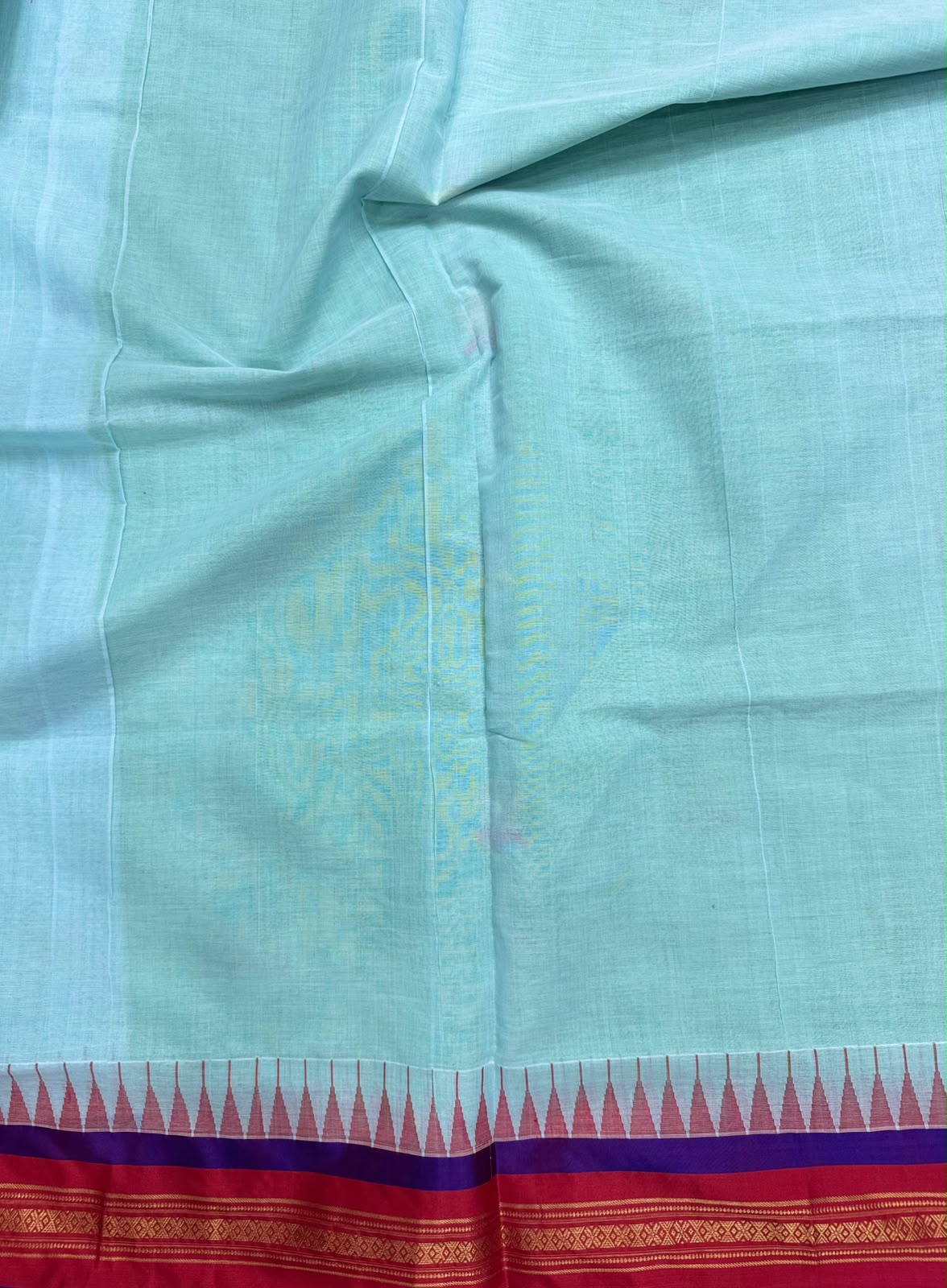 Green Ponduru Handloom Cotton Saree (Swara)