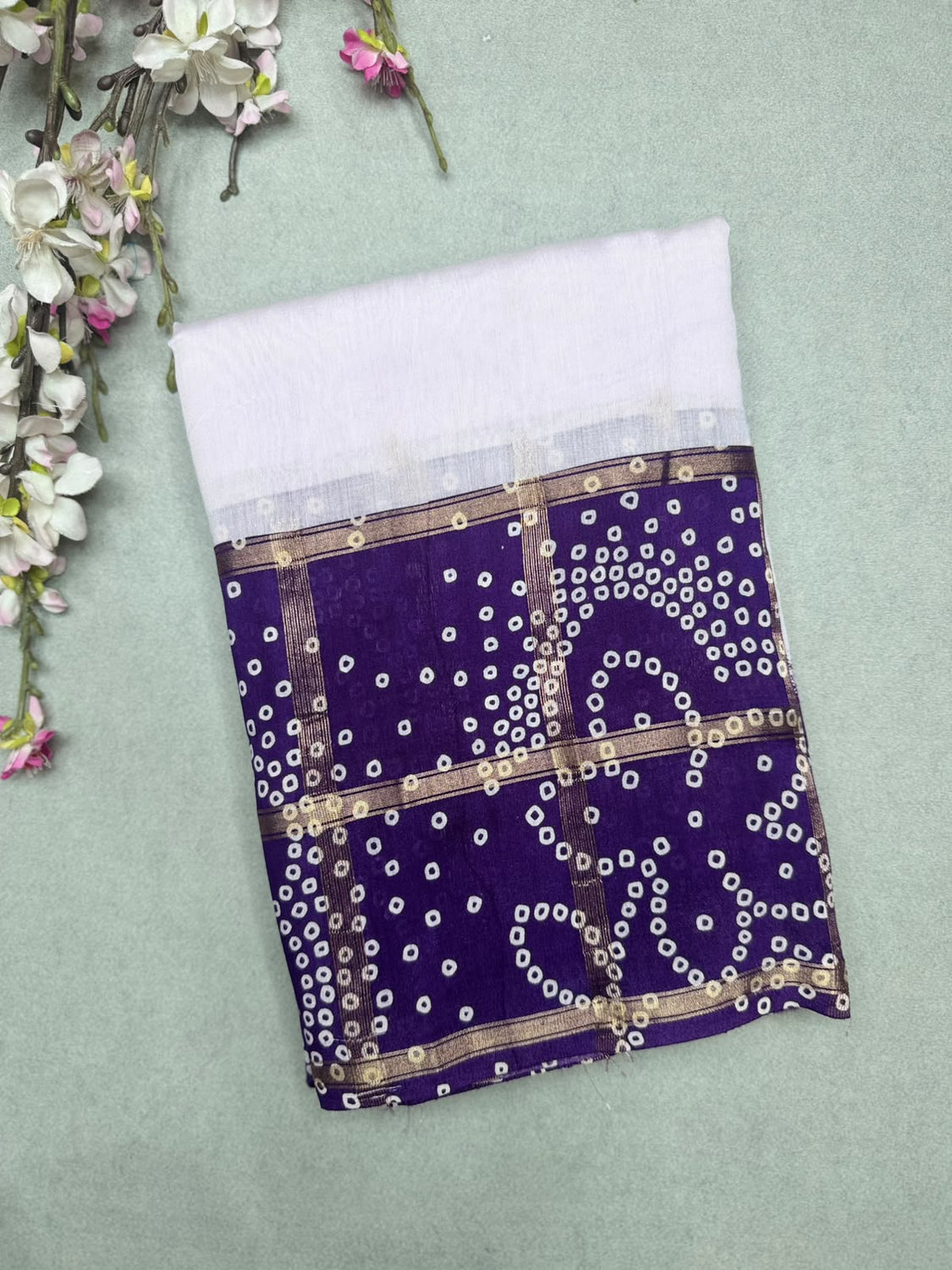 Purple Soft Tussar Crepe Saree 110