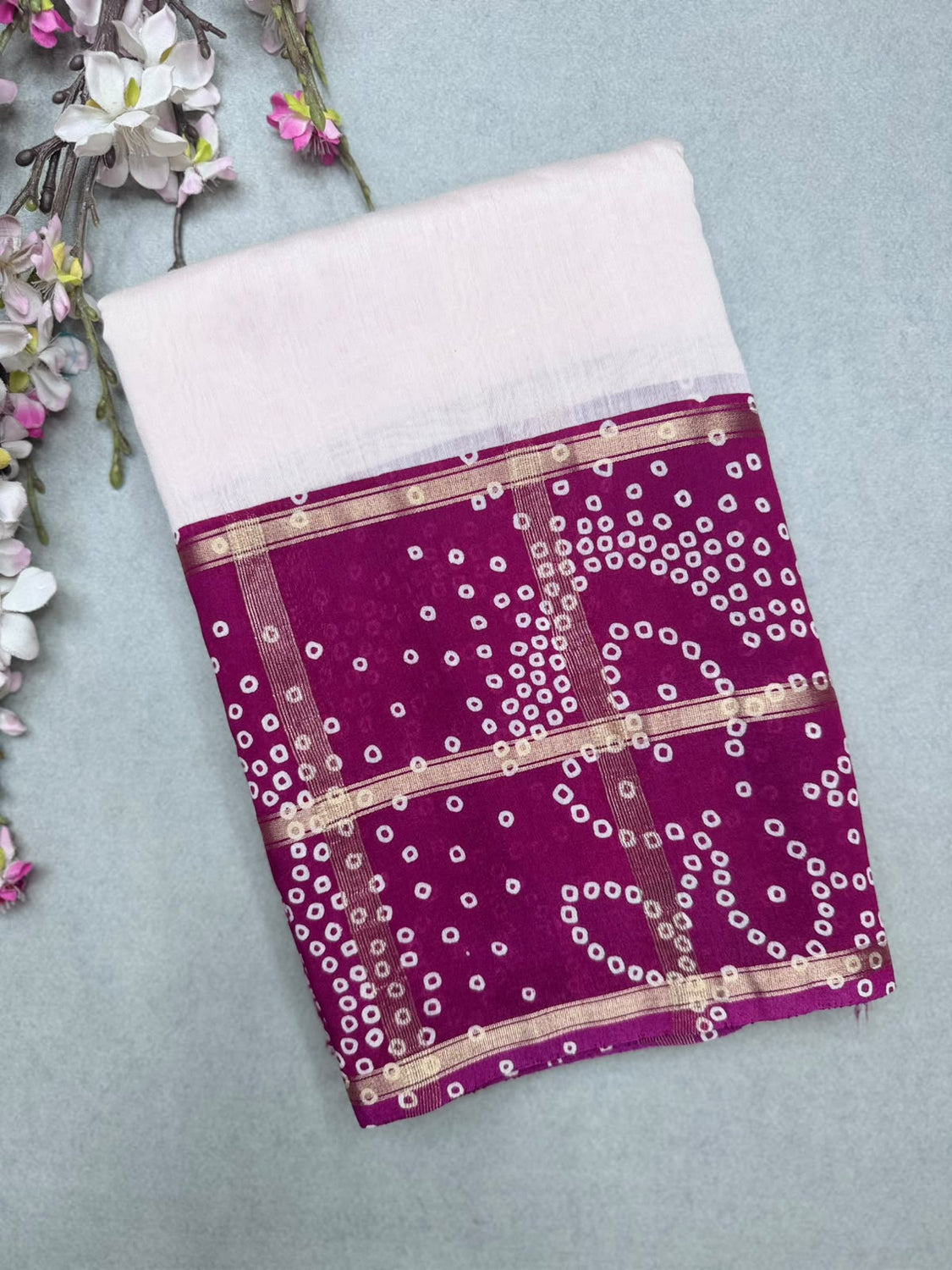 Magenta Soft Tussar Crepe Saree 110