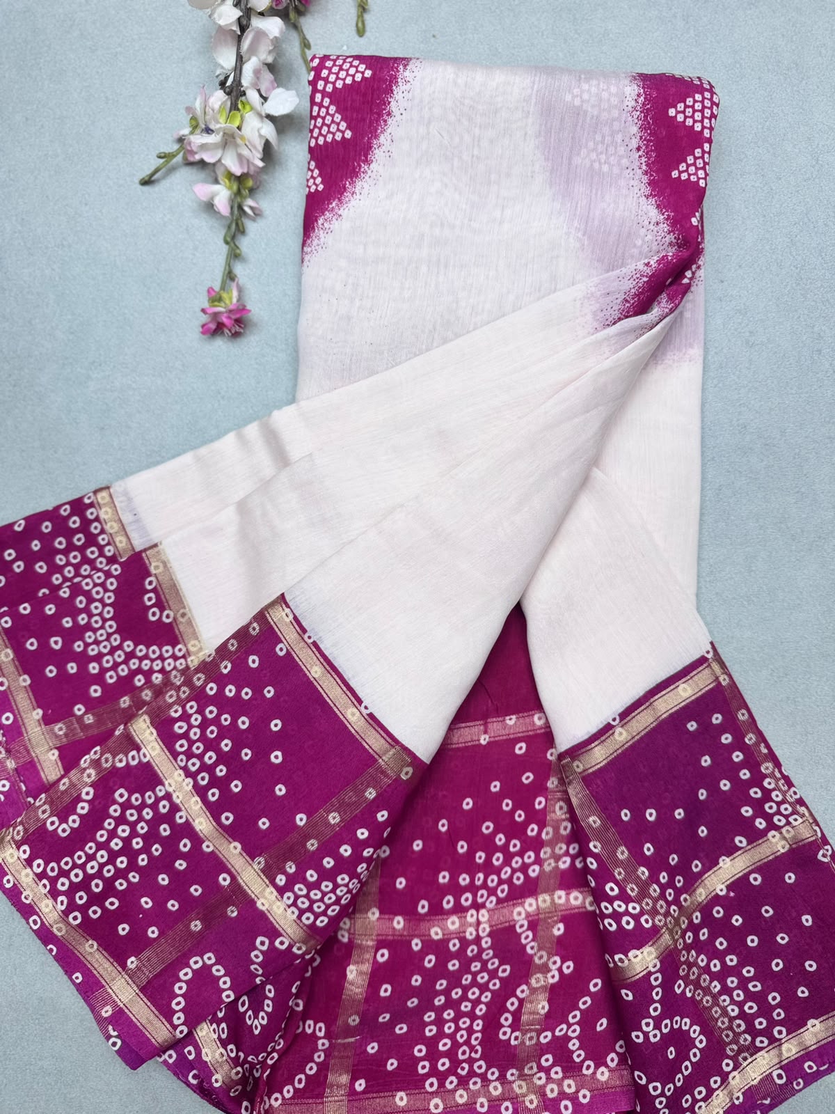 Magenta Soft Tussar Crepe Saree 110