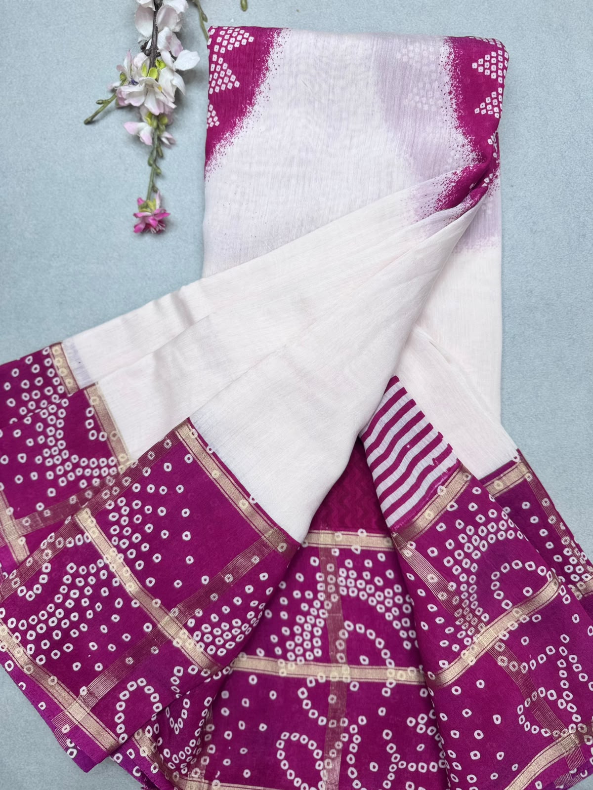 Magenta Soft Tussar Crepe Saree 110
