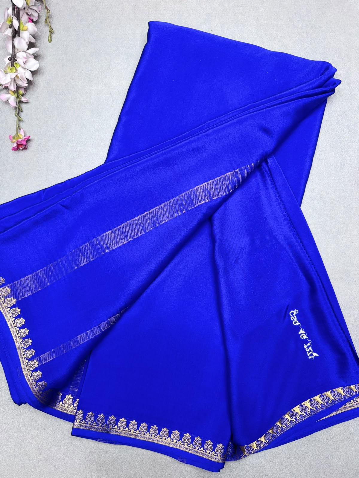 Royal Blue Pure Zari Mysore Silk Saree CSG 4G (Swara)