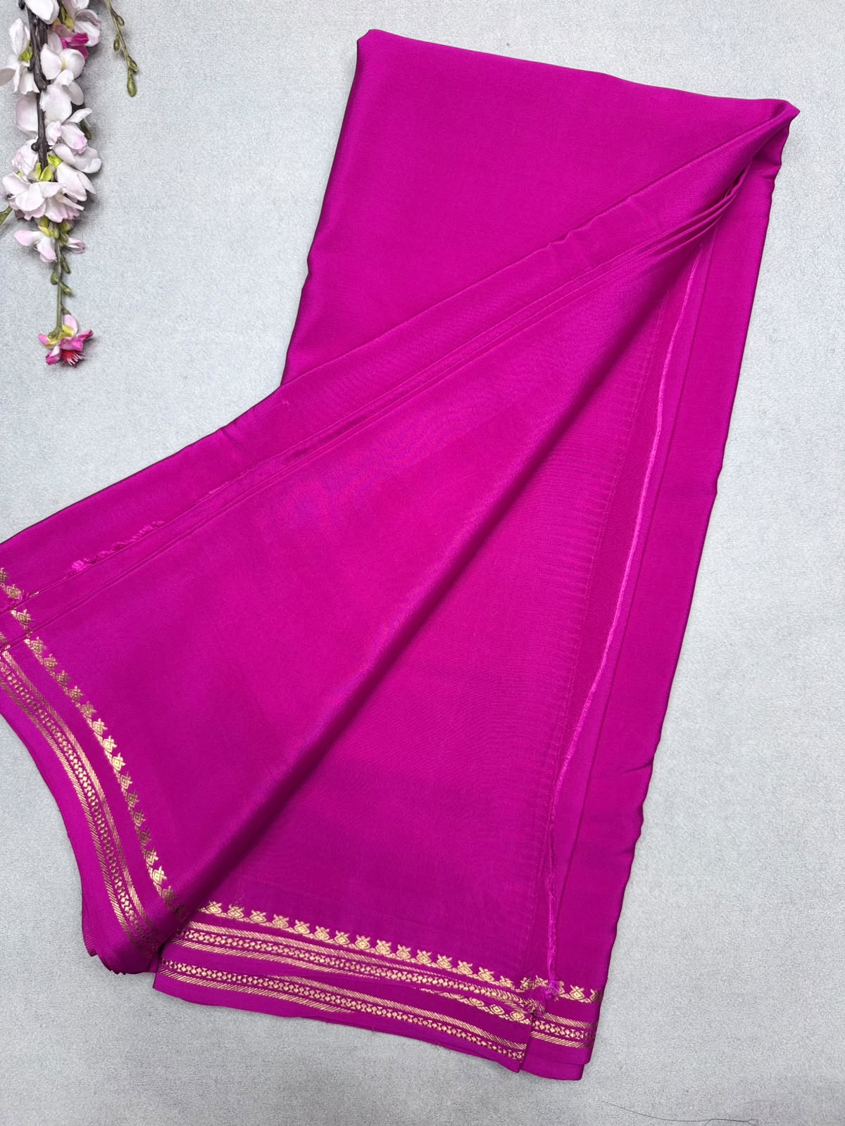 Pink Zari Mysore Silk Saree CSG 4G (Swara)