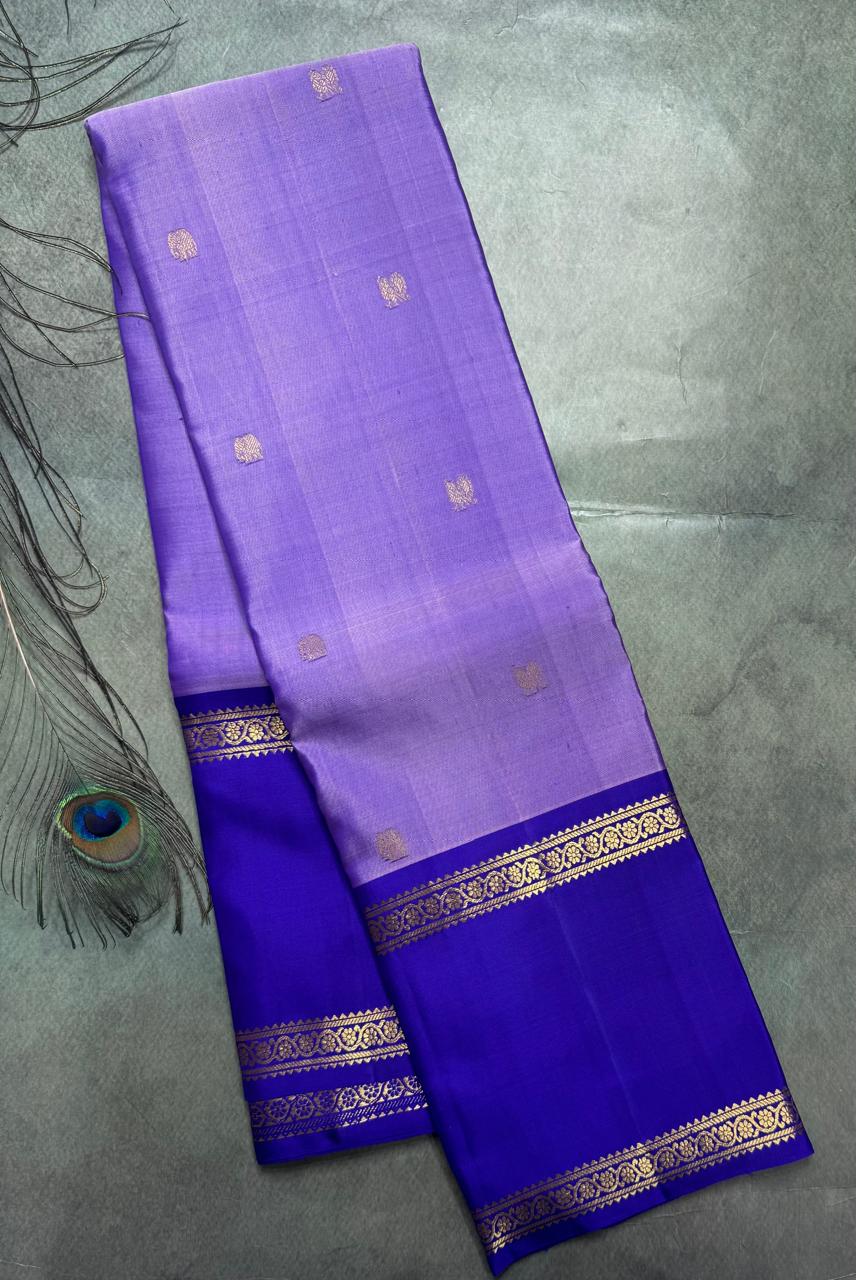 Purple Bentex Pure Kanchipuram Silk Saree 111 (Swara)
