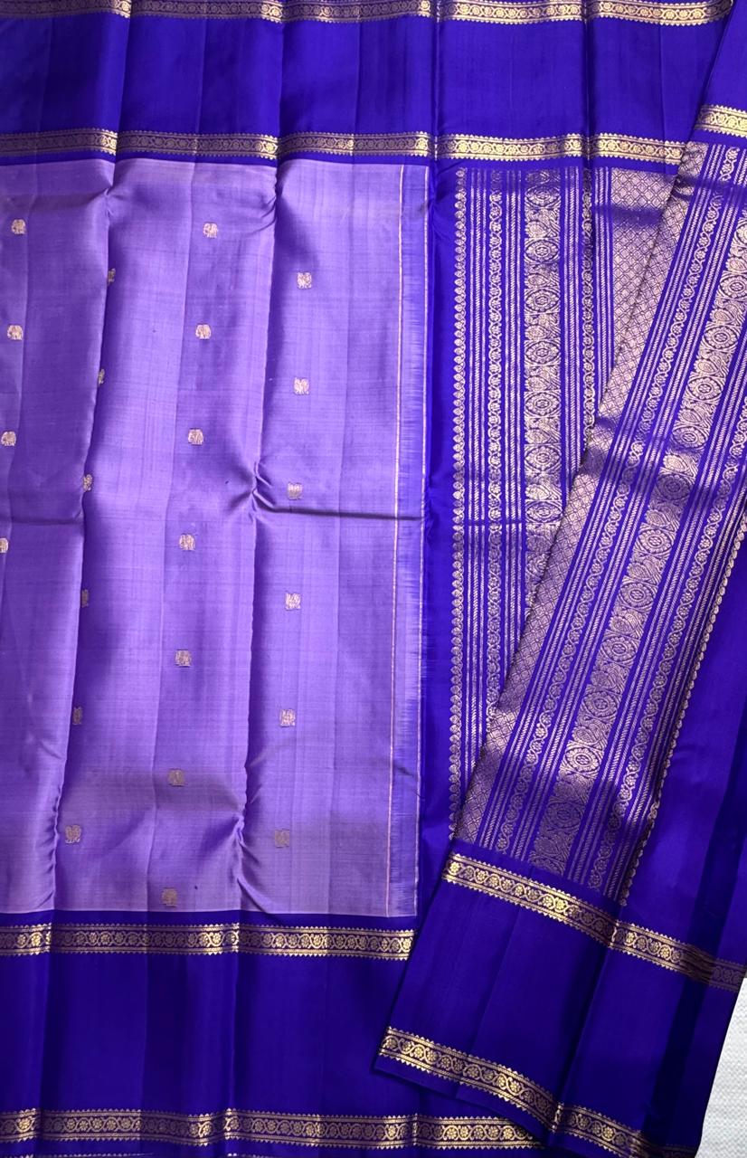 Purple Bentex Pure Kanchipuram Silk Saree 111 (Swara)