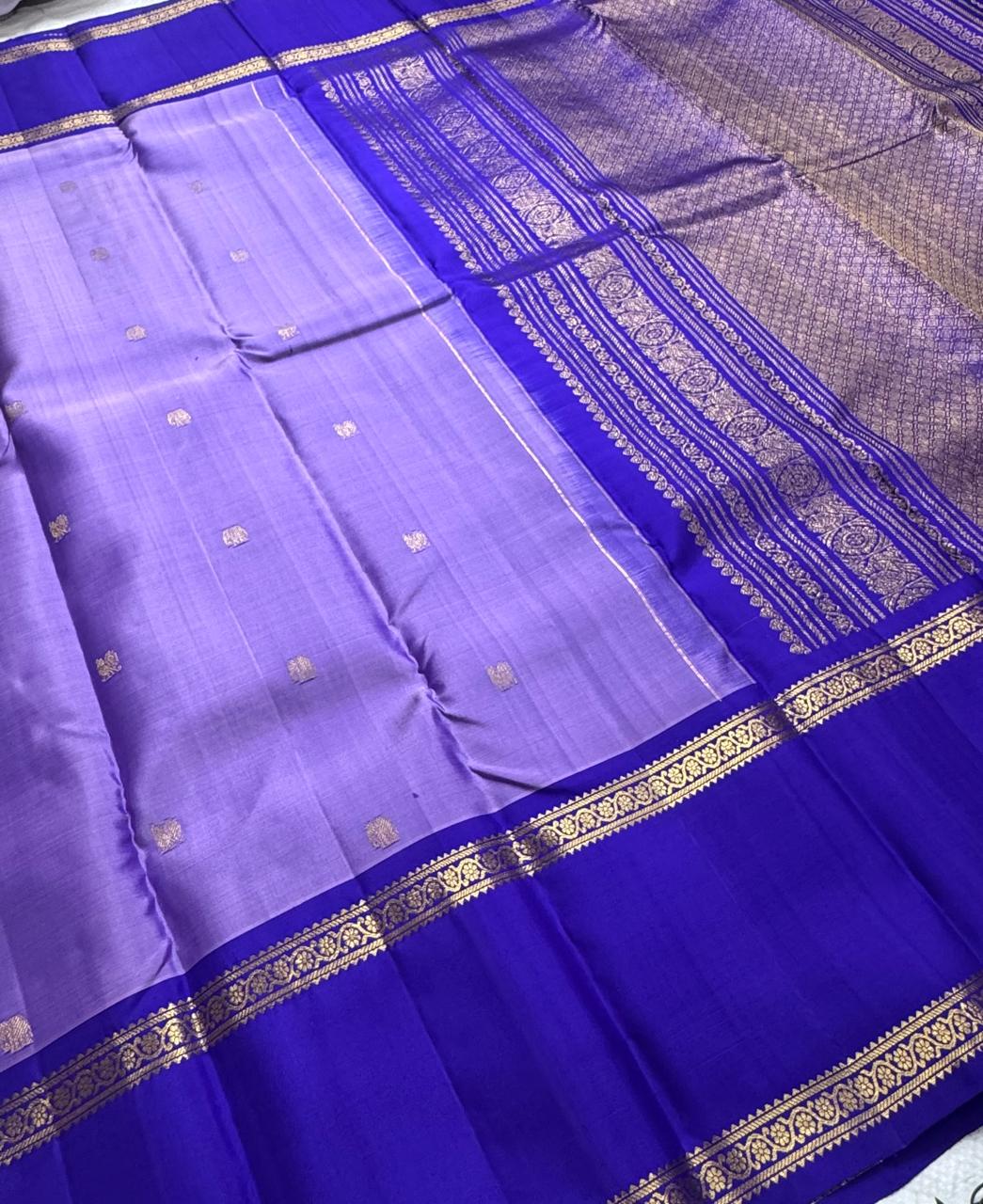 Purple Bentex Pure Kanchipuram Silk Saree 111 (Swara)