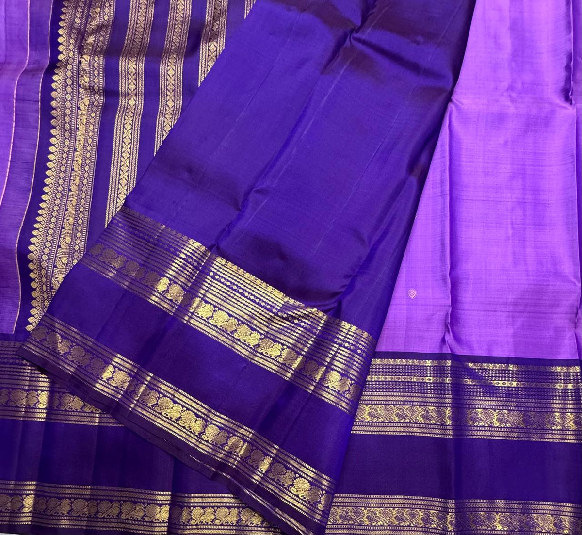 Purple Bentex Pure Kanchipuram Silk Saree 111 (Swara)