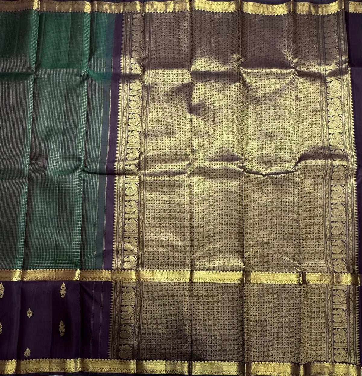 Green Bentex Pure Kanchipuram Silk Saree 111 (Swara)