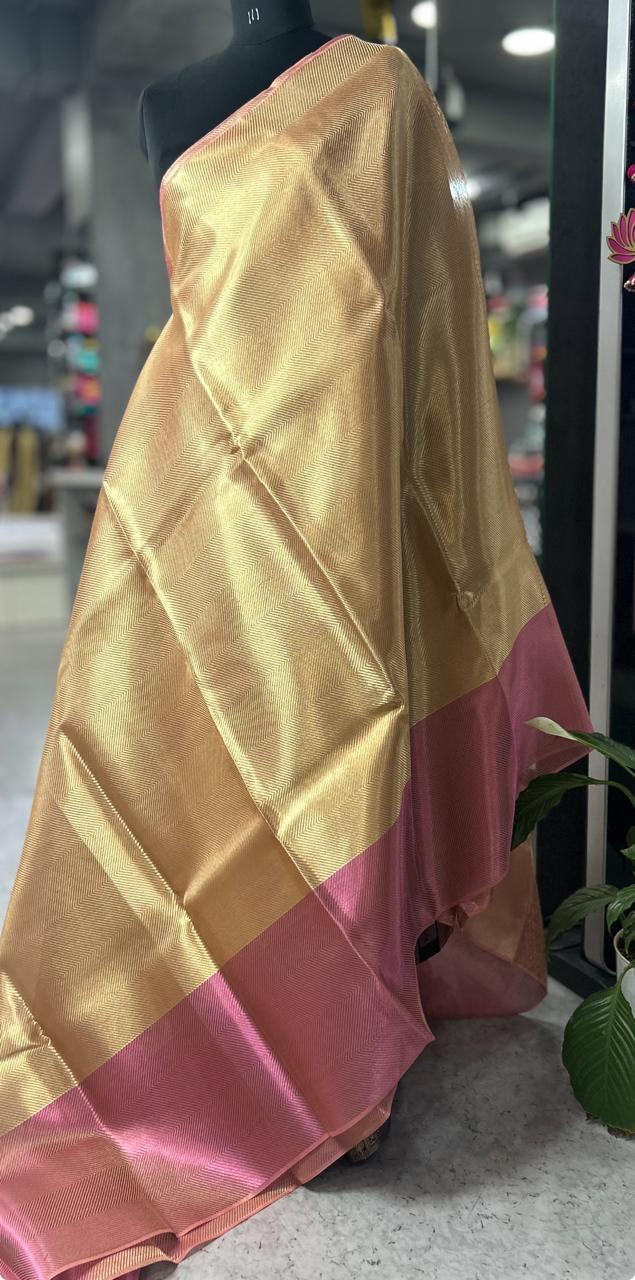 Jyothika Gold 07 semi tissue 07 saree