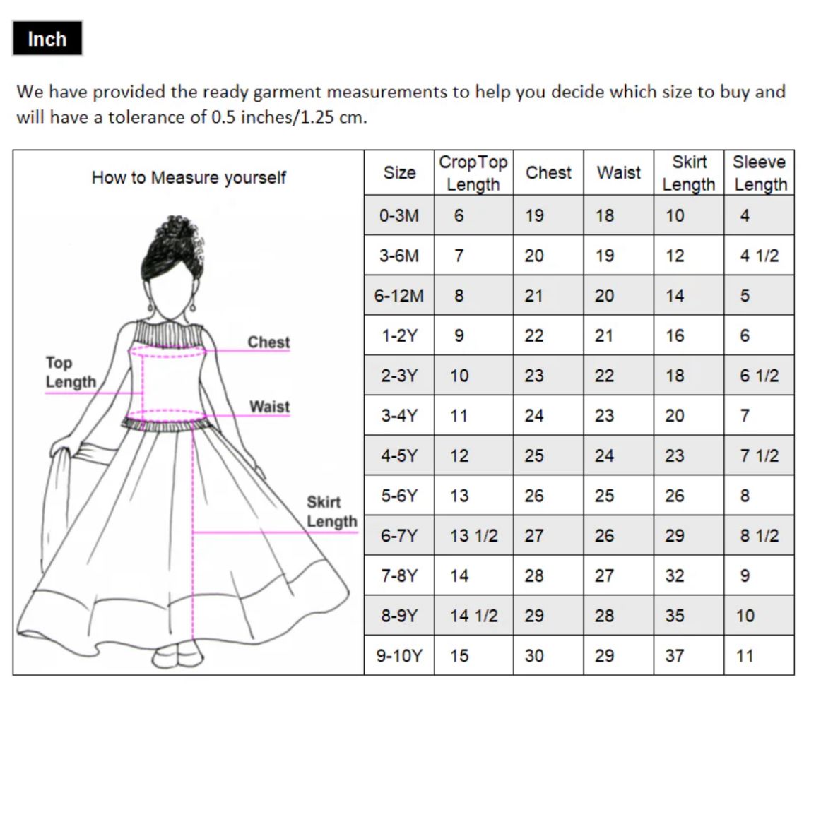 Blue checks kids semi Kanchi Lehenga