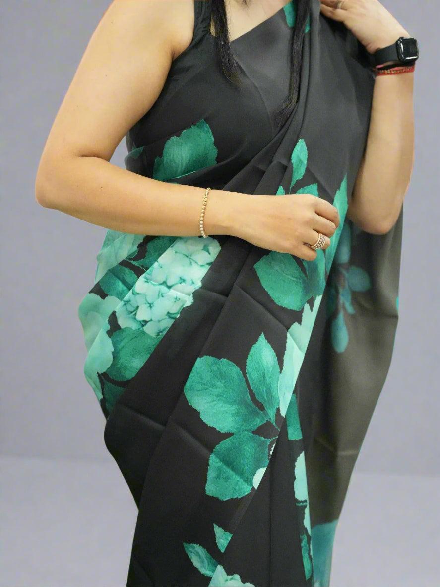 Kajol satin saree Kajol satin saree