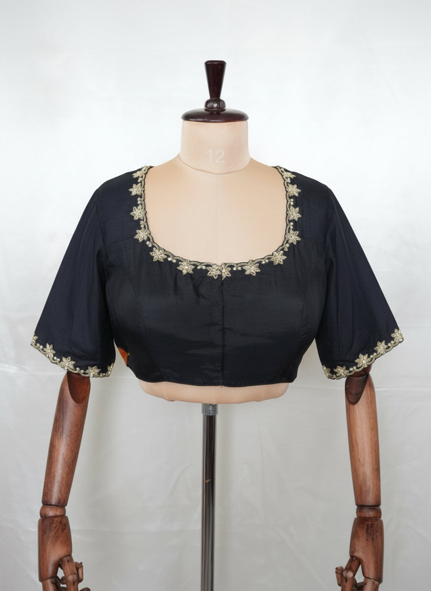 Black pichwai 09 handwork blouse