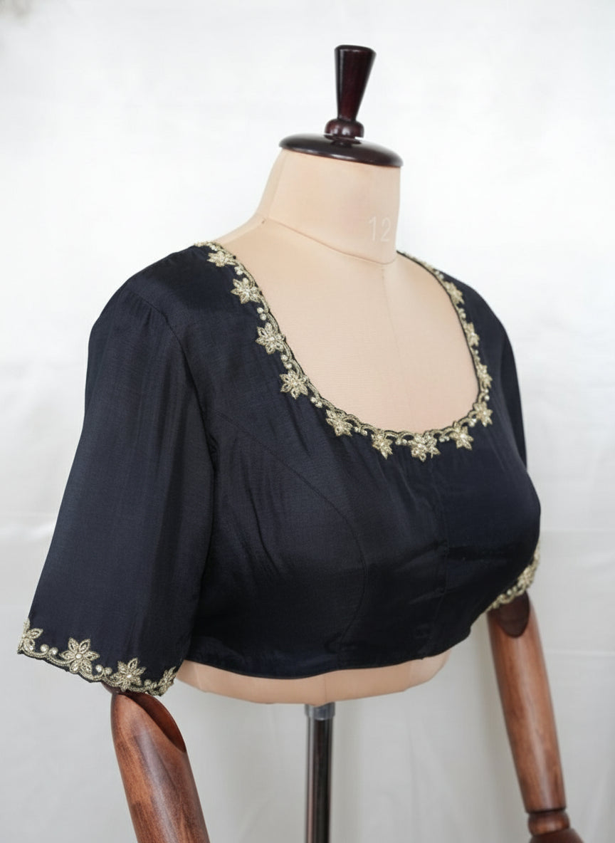 Black pichwai 09 handwork blouse