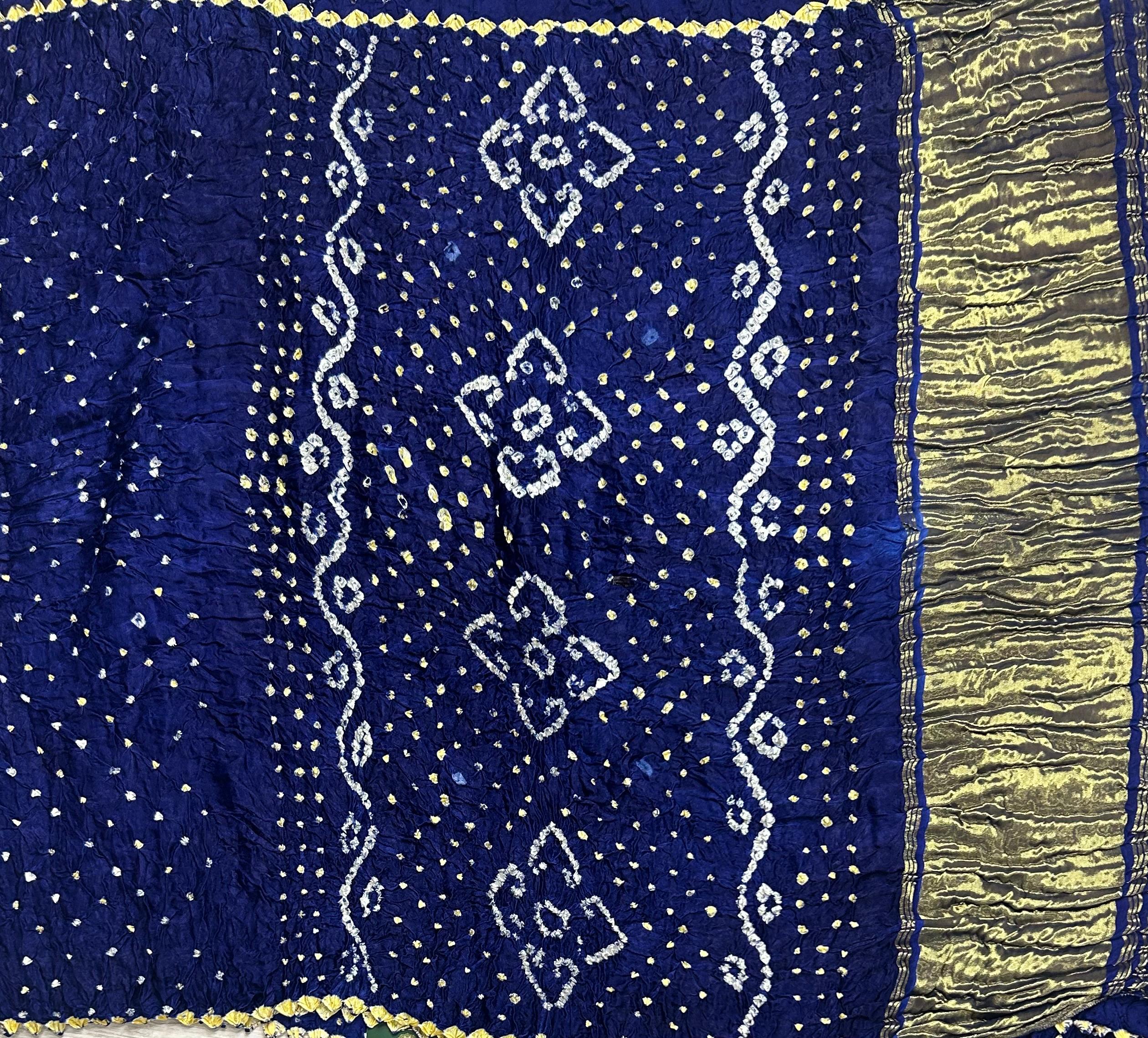 Blue Bandhini 104 saree