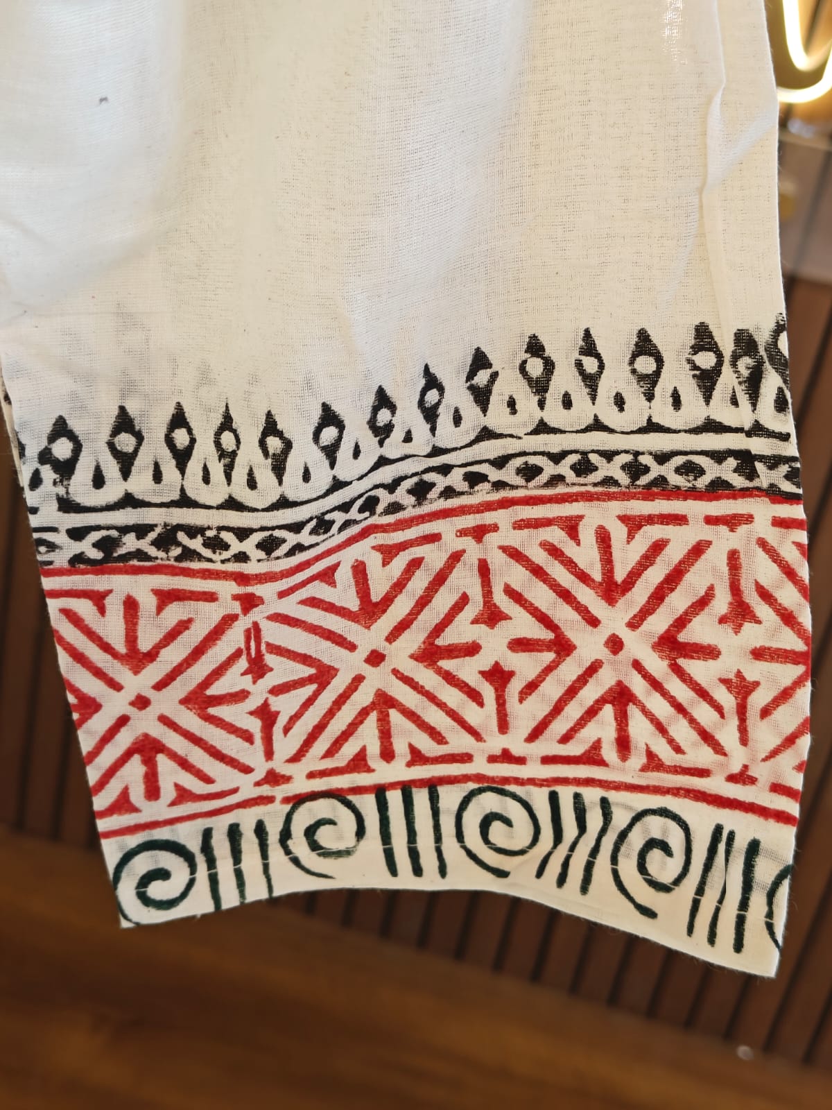 White mul Cotton Anarkali Kurtha 389