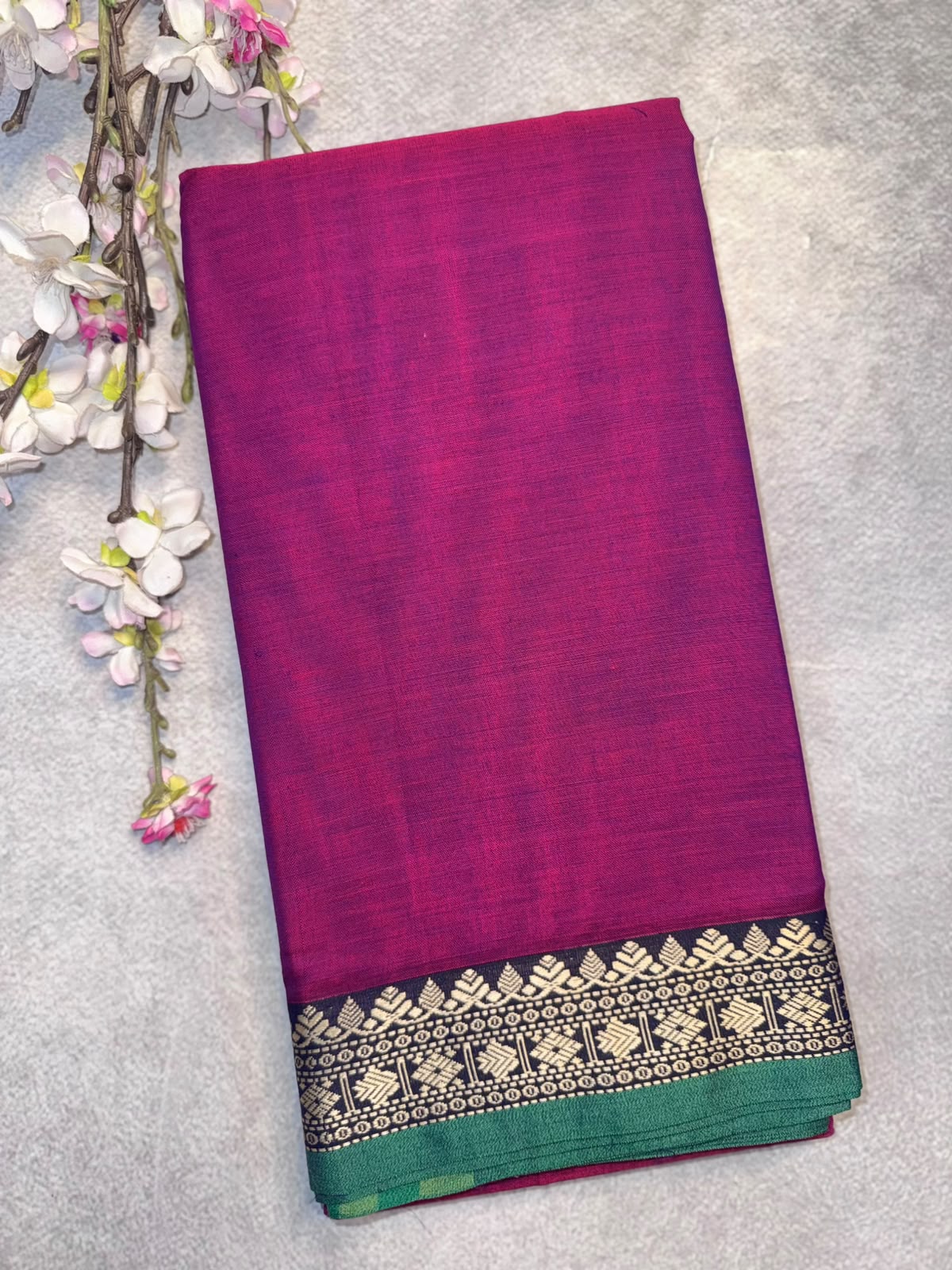 Magenta Narayanpet Cotton Saree 109