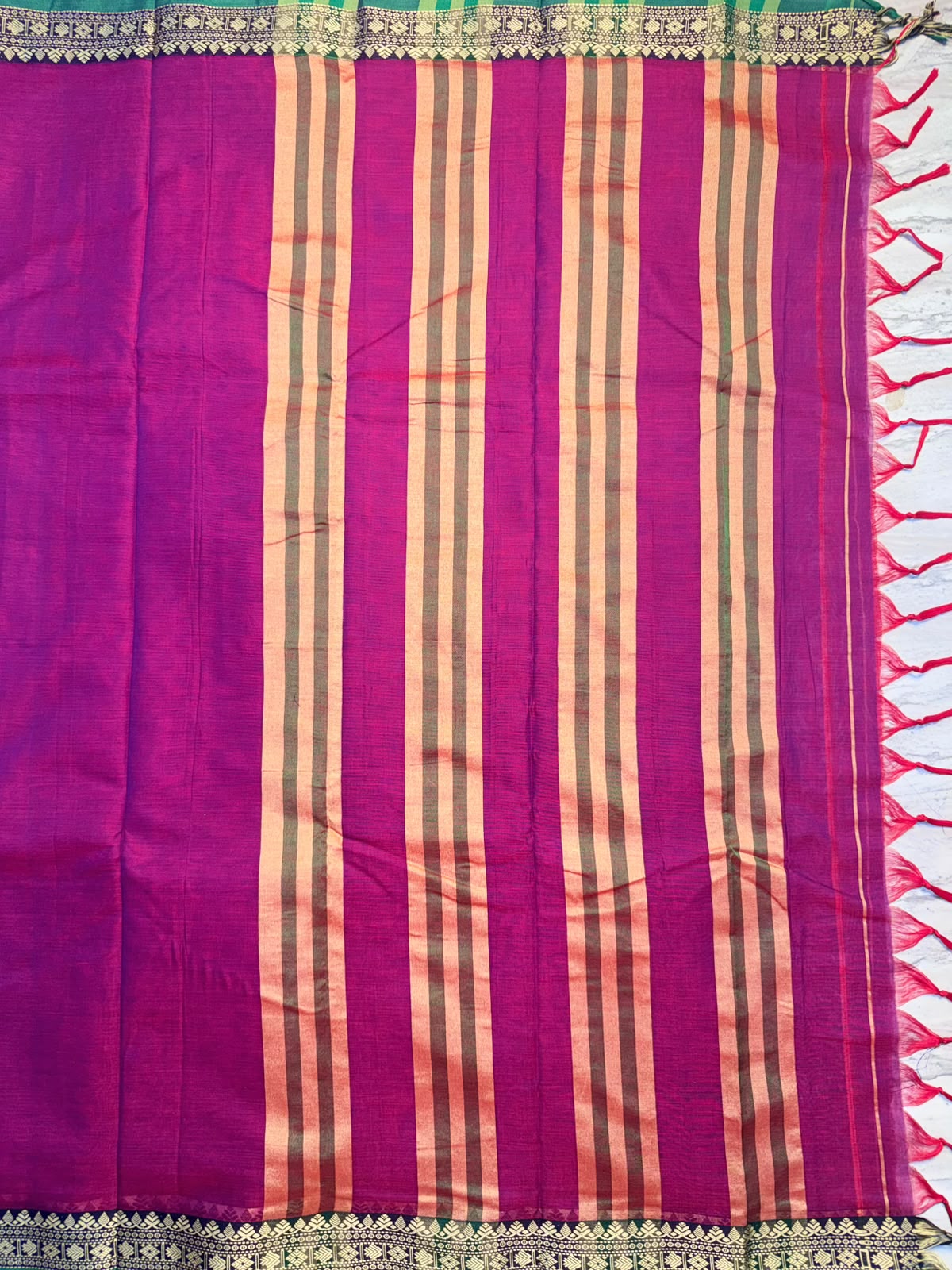 Magenta Narayanpet Cotton Saree 109