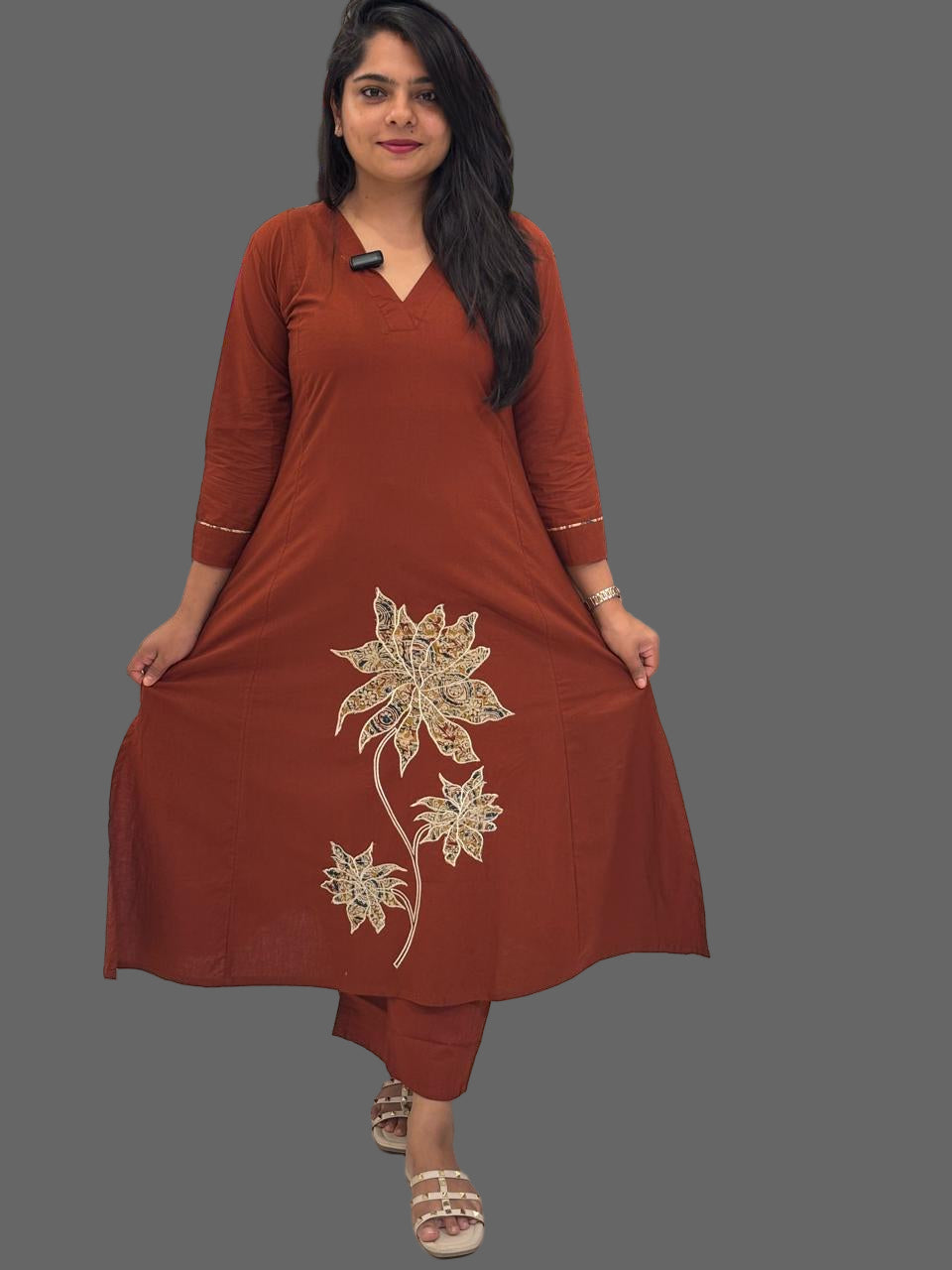 Brown Cotton Airline Cord Set 676