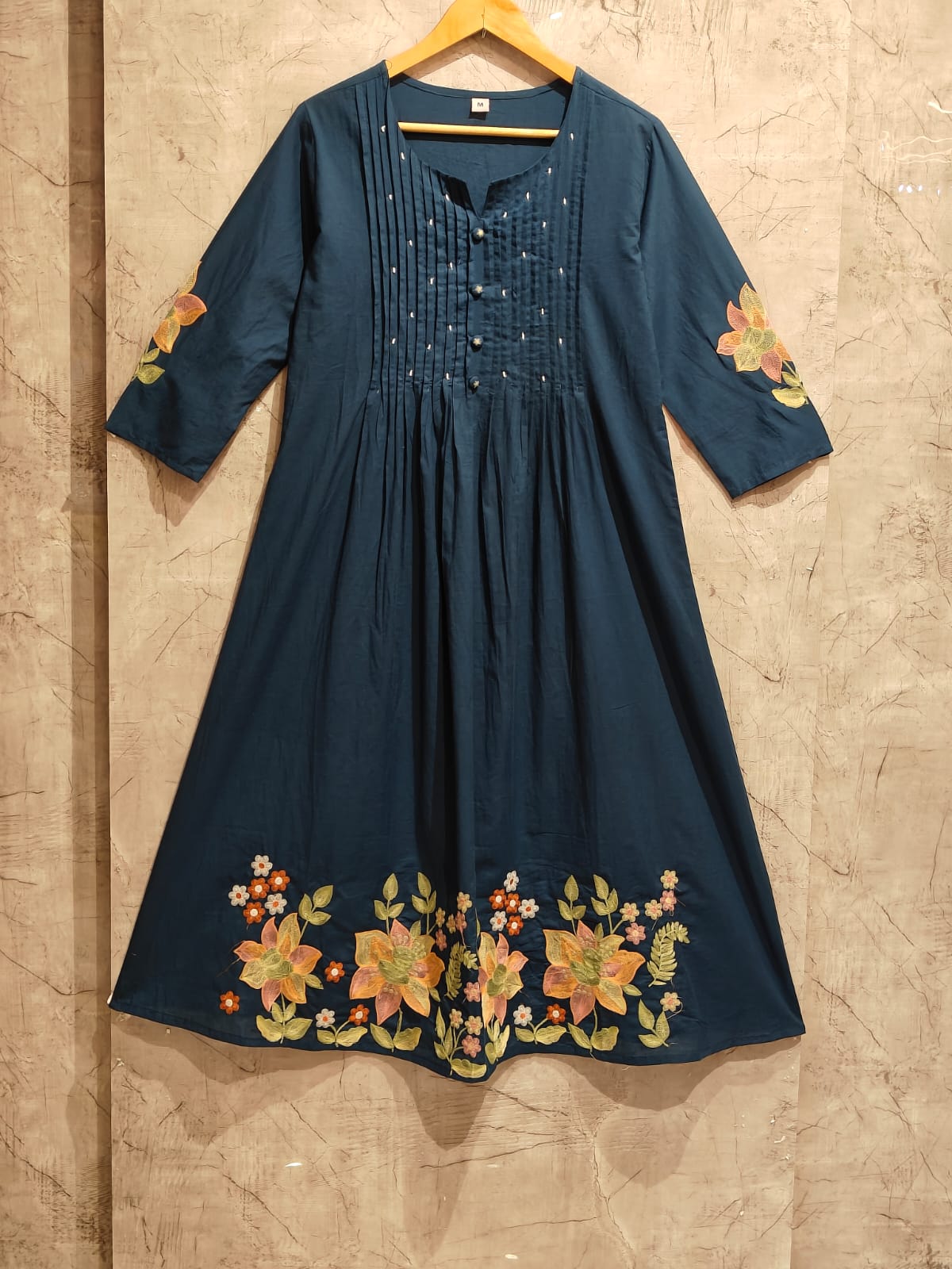 Newy Blue Mul Cotton  Kurtha 202