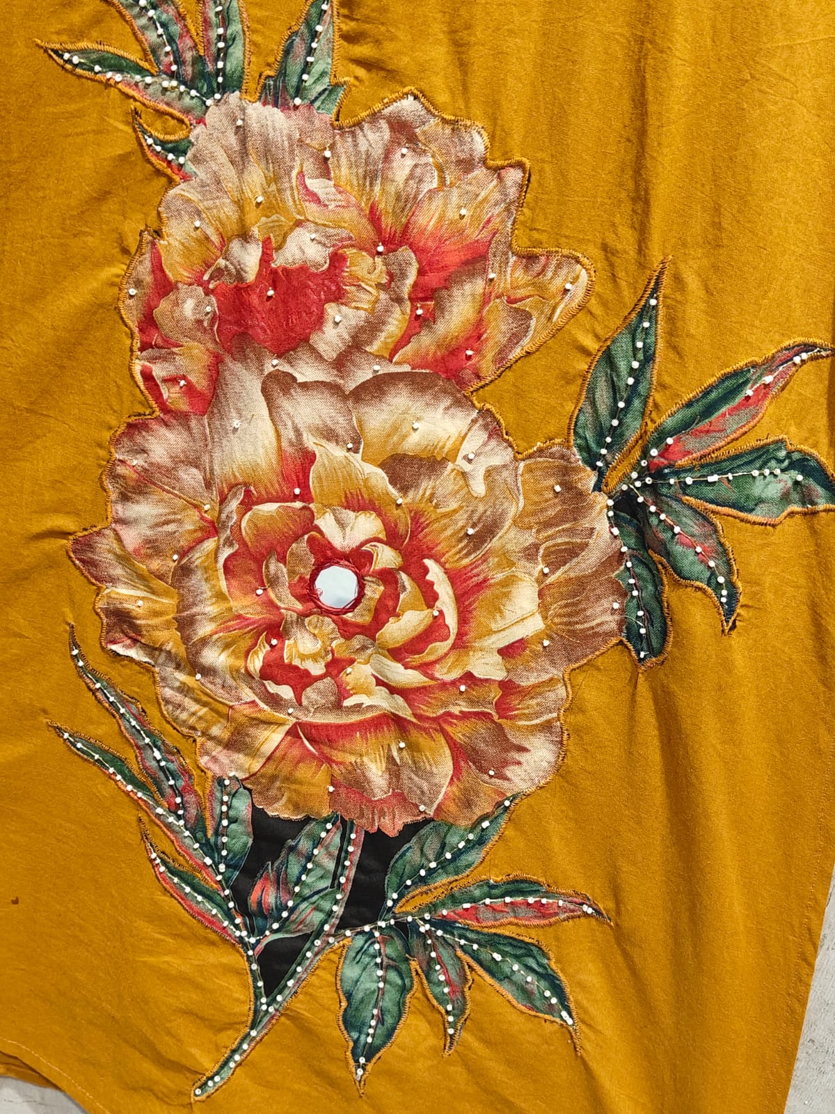 Mustered Yellow Straifgt Fit Mul Cotton Kurtha 63