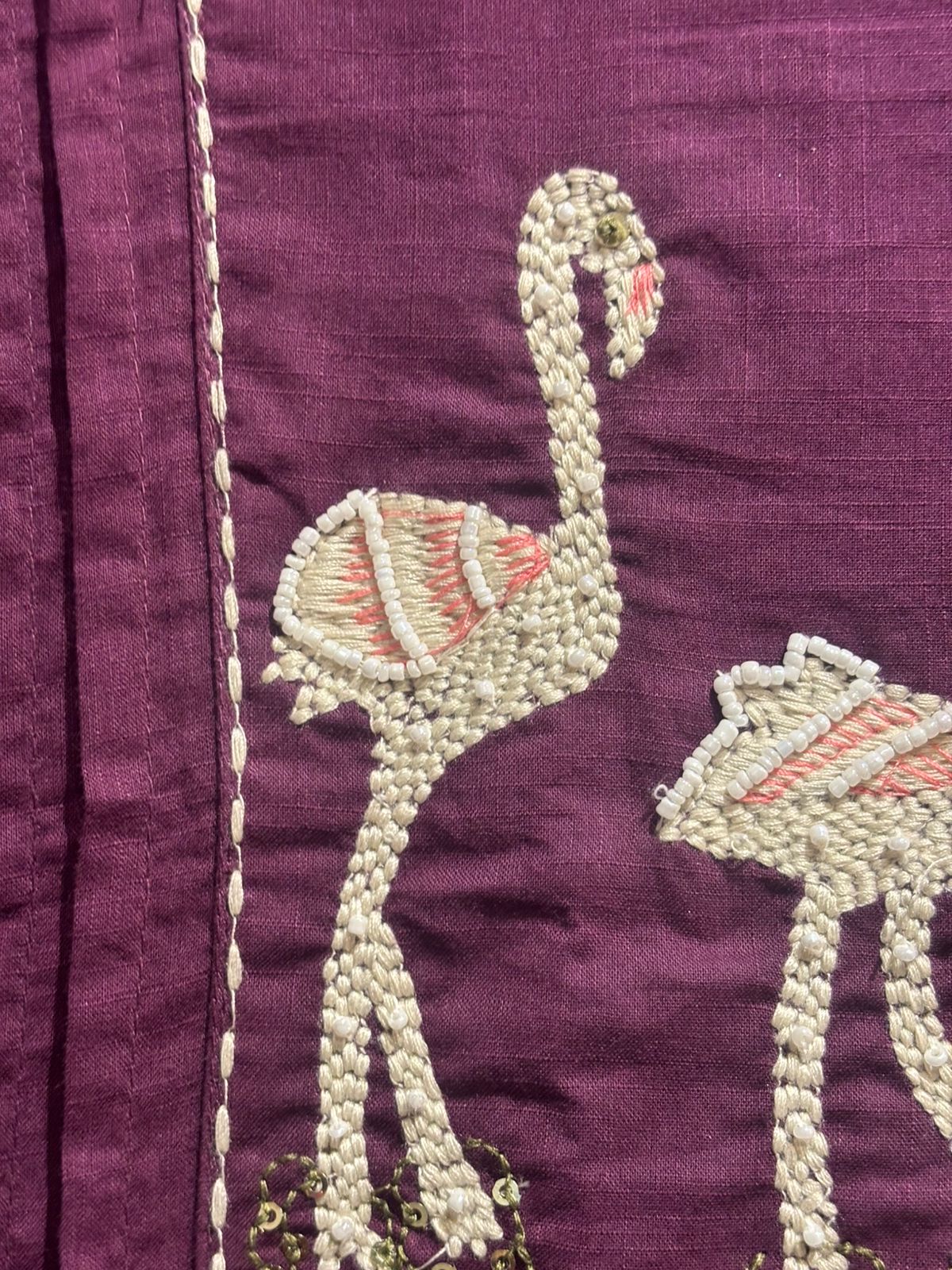 "Fami" Purple Mul Cotton Faminglo Kurtha 0011 set