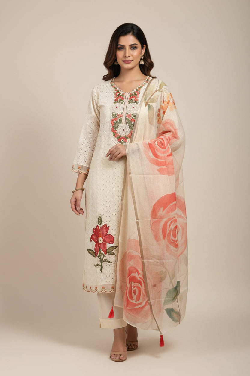 Cotton Anarkali Kurtha  151