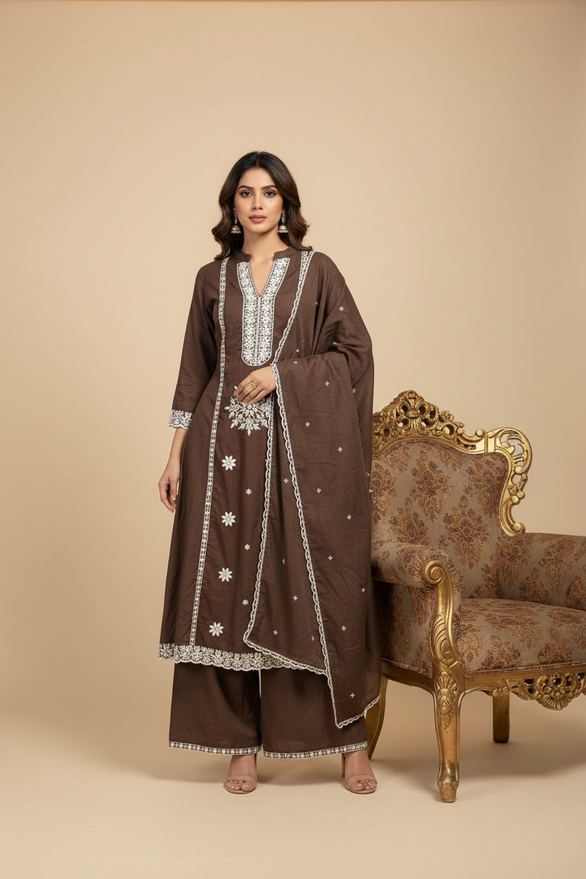 Brown Cotton Chikken Cury Airline  461